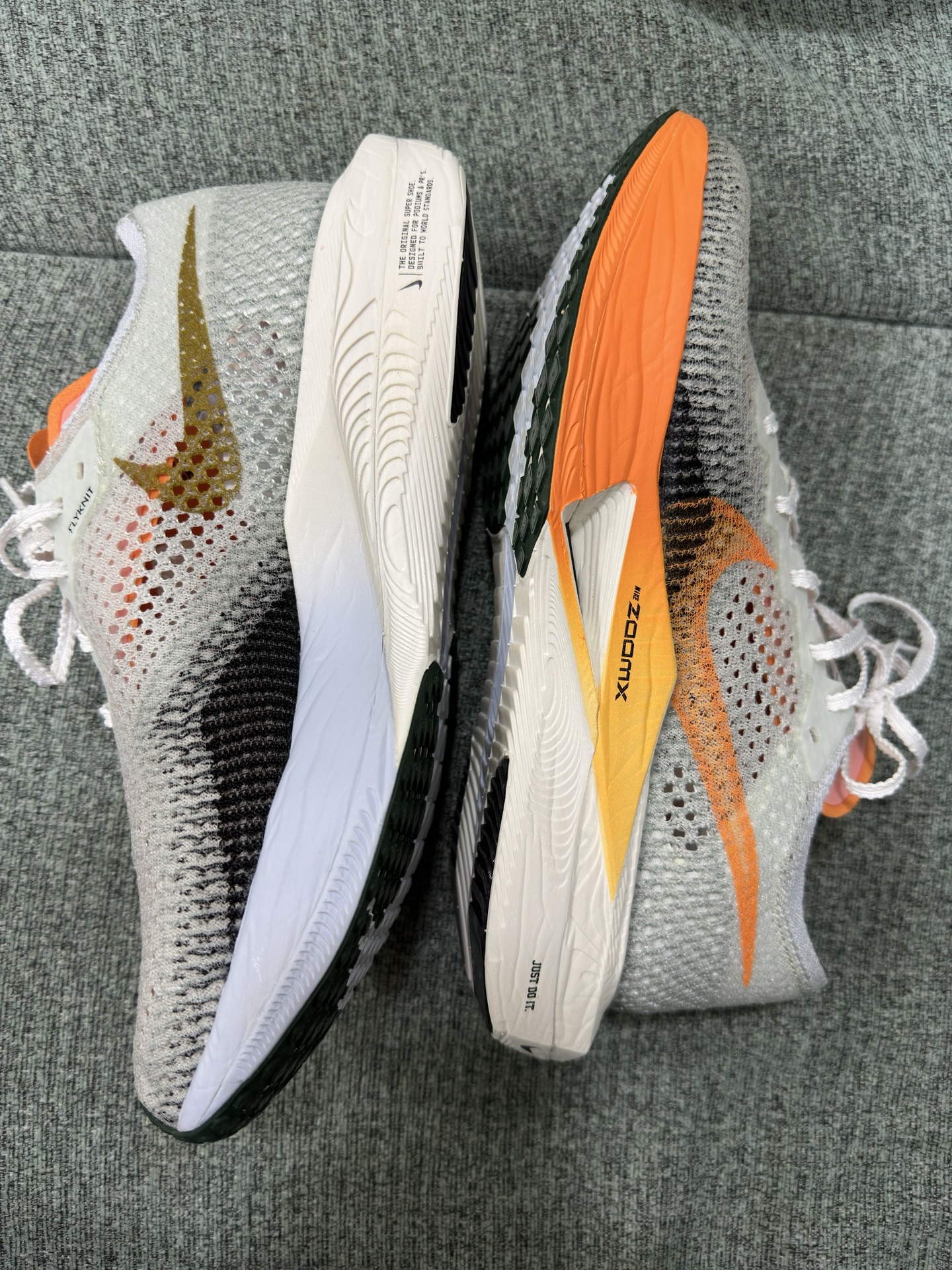 custom review-Nike ZoomX Vaporfly Next% 3 Беговые кроссовки Низкий Топ Белый Унисекс