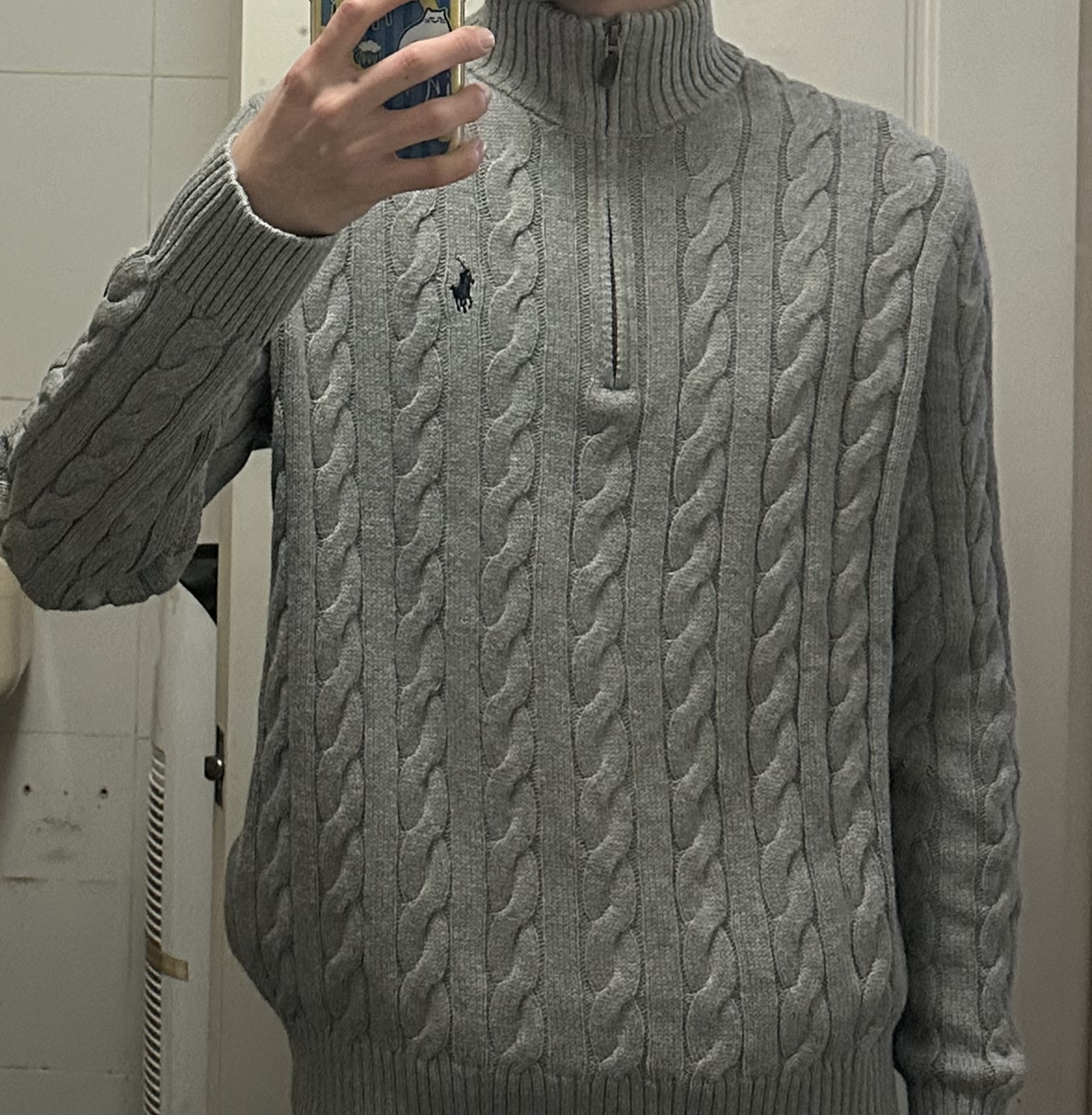 custom review-Polo Ralph Lauren SS22 Свитер Мужской Серый