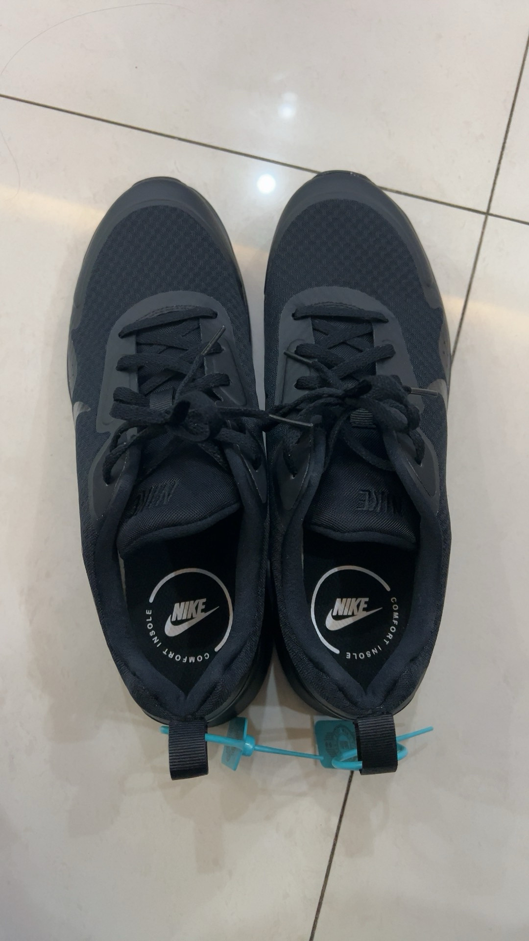 custom review-Nike Wearallday Устойчивый к истиранию Дышащий Низкий Топ Повседневная Городская Коммутерская Беговая Обувь Мужская Чисто Черный