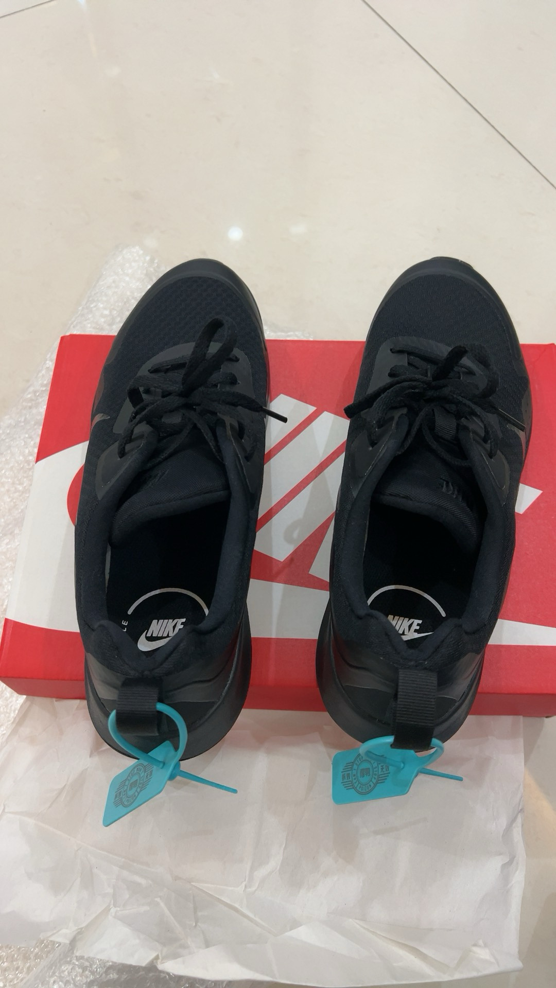 custom review-Nike Wearallday Устойчивый к истиранию Дышащий Низкий Топ Повседневная Городская Коммутерская Беговая Обувь Мужская Чисто Черный