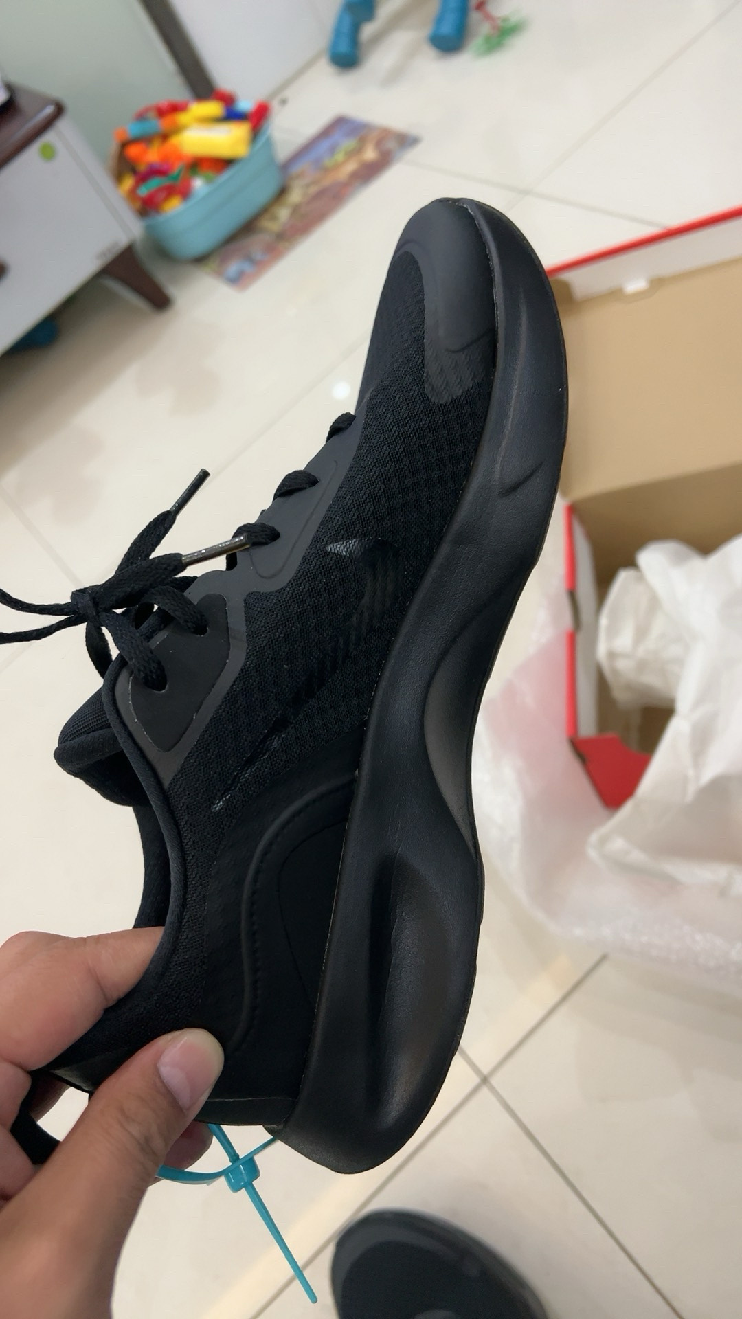 custom review-Nike Wearallday Устойчивый к истиранию Дышащий Низкий Топ Повседневная Городская Коммутерская Беговая Обувь Мужская Чисто Черный