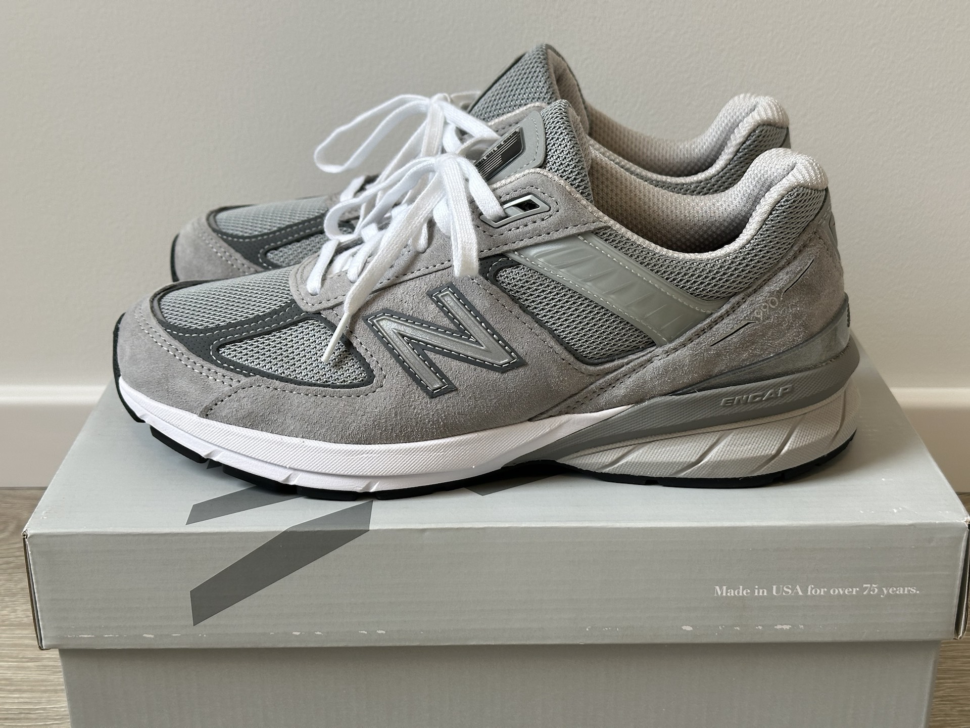 custom review-New Balance NB 990 V5 Дышащий Низкий Топ Повседневные Городские Кроссовки для Коммутации и Бега Унисекс Классический Серый Сделано в США