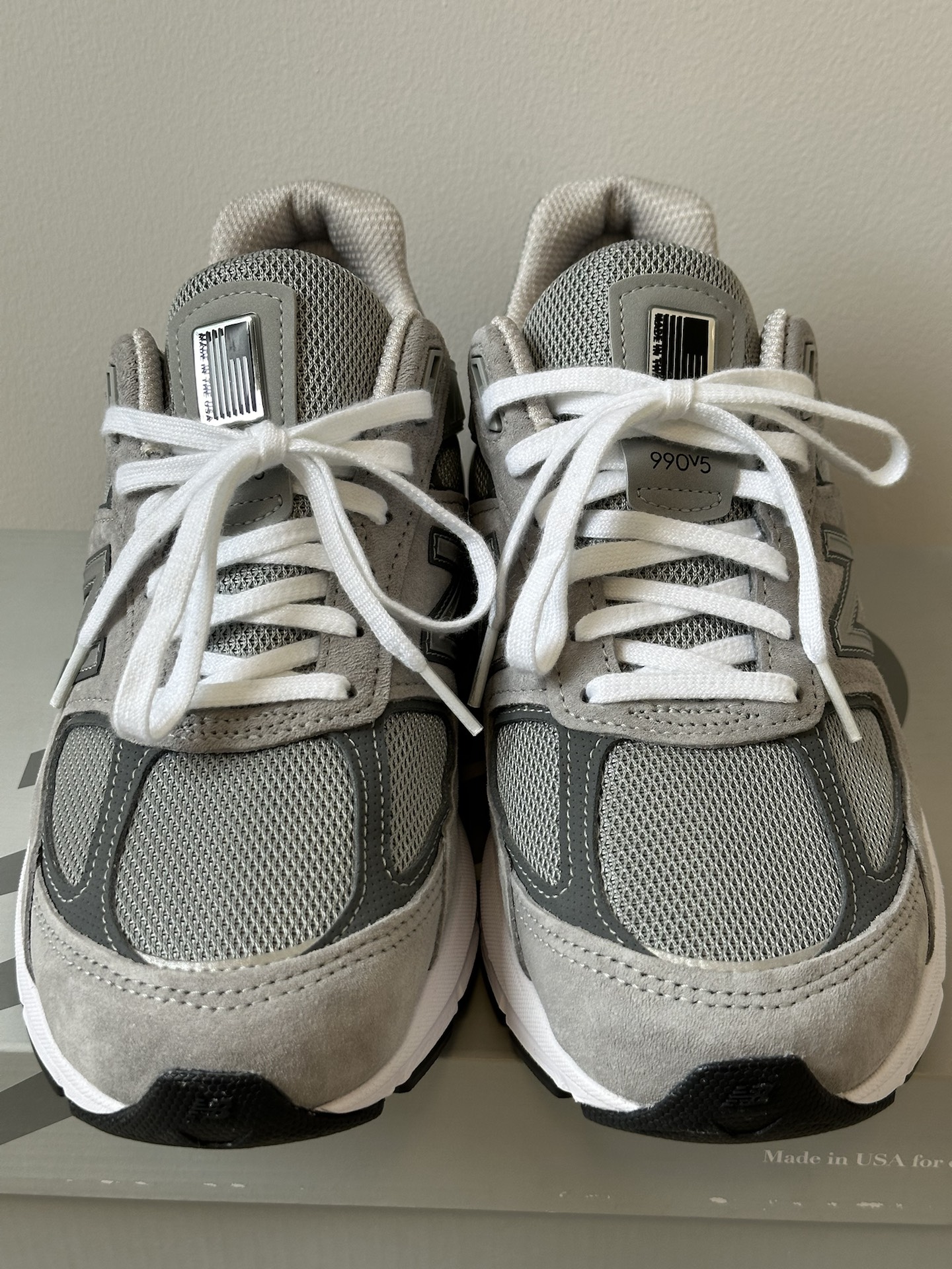 custom review-New Balance NB 990 V5 Дышащий Низкий Топ Повседневные Городские Кроссовки для Коммутации и Бега Унисекс Классический Серый Сделано в США