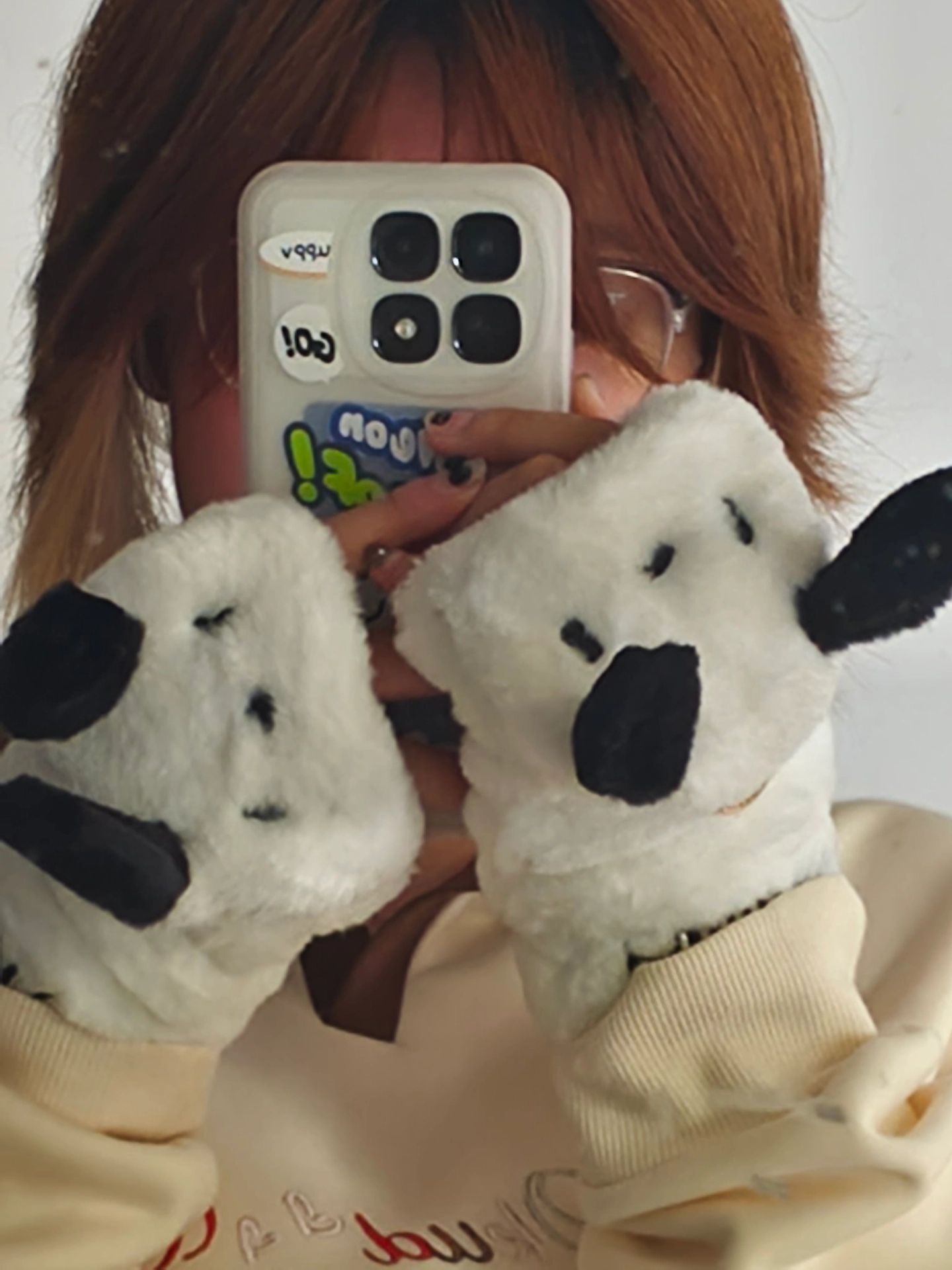 custom review-Санрио Pacha Dogs Полиэстеровый трикотаж Перчатки Женские