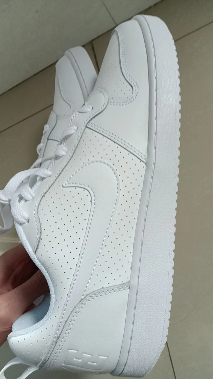 custom review-Nike Court Borough Low Triple White Slip Resistant Амортизация Устойчивость к истиранию Низкий Топ Скейтбординг Мужские