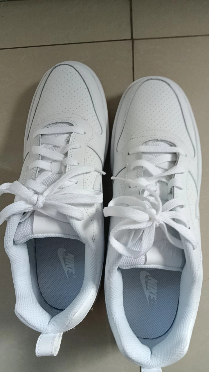 custom review-Nike Court Borough Low Triple White Slip Resistant Амортизация Устойчивость к истиранию Низкий Топ Скейтбординг Мужские
