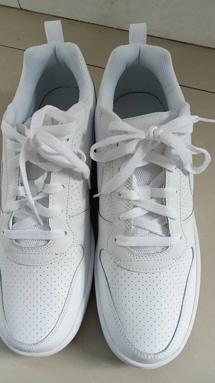 custom review-Nike Court Borough Low Triple White Slip Resistant Амортизация Устойчивость к истиранию Низкий Топ Скейтбординг Мужские