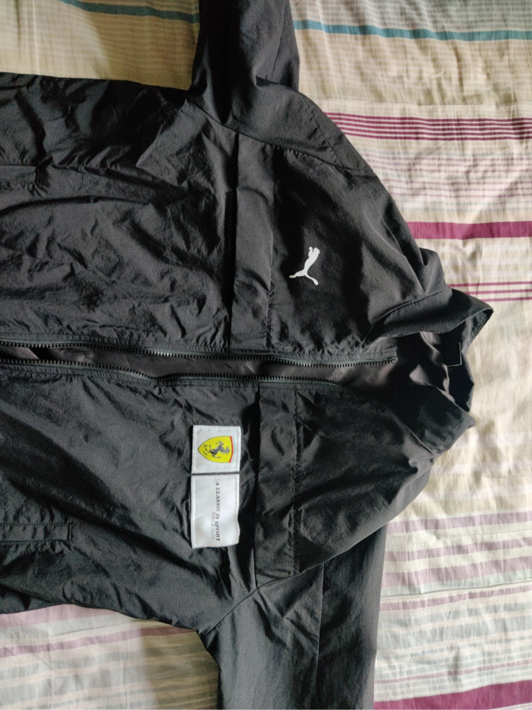 custom review-PUMA Ferrari Мужские Черные Куртки