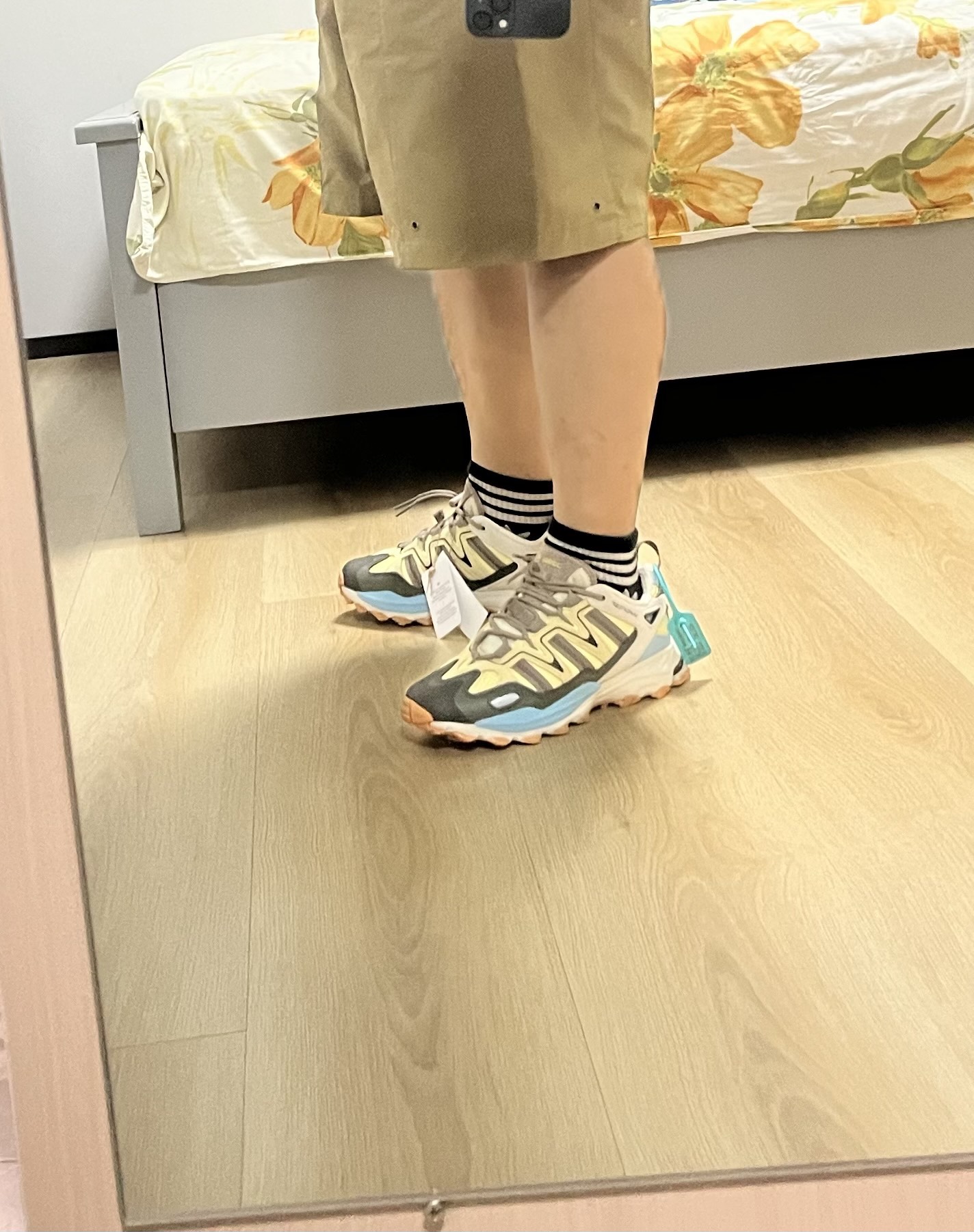 custom review-Adidas Originals Hyperturf Slip-resistant Abrasion-resistant Lightweight Low-Top Streetwear Unisex Yellow Blue Adidas Originals Hyperturf Противоскользящий Устойчивый к истиранию Легкий Низкий Топ Уличная Обувь Унисекс Желтый Синий