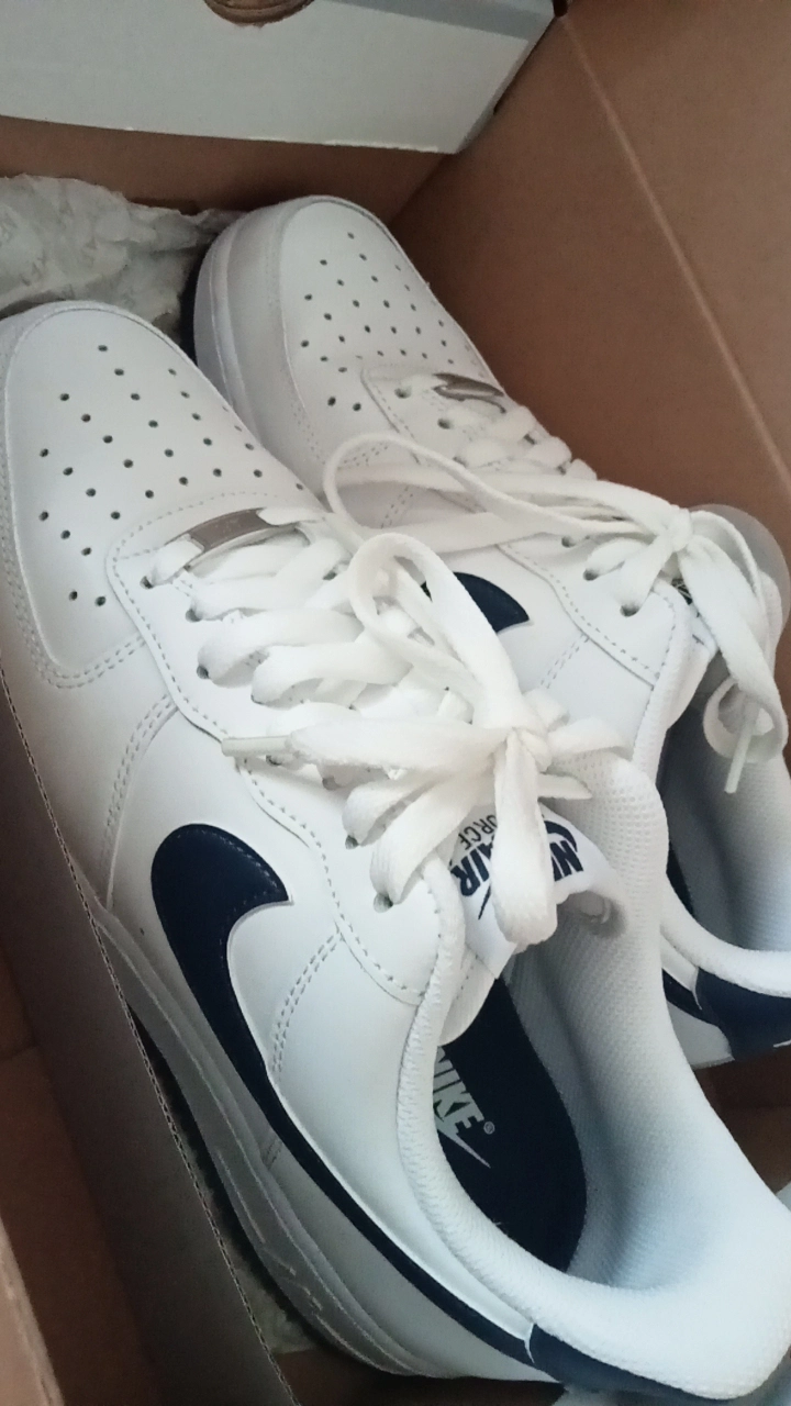 custom review-Nike Air Force 1 Slip-Resistant Low Top Скейтборд Кроссовки Мужские Белый Синий