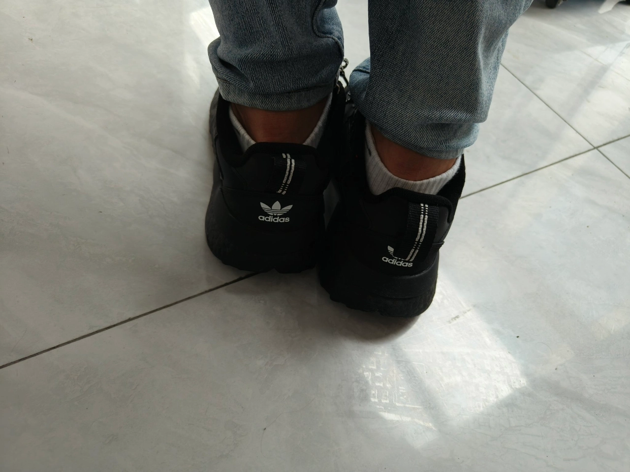 custom review-Adidas Originals Nite Jogger WINTERIZED Низкий Топ Casual Унисекс Черный