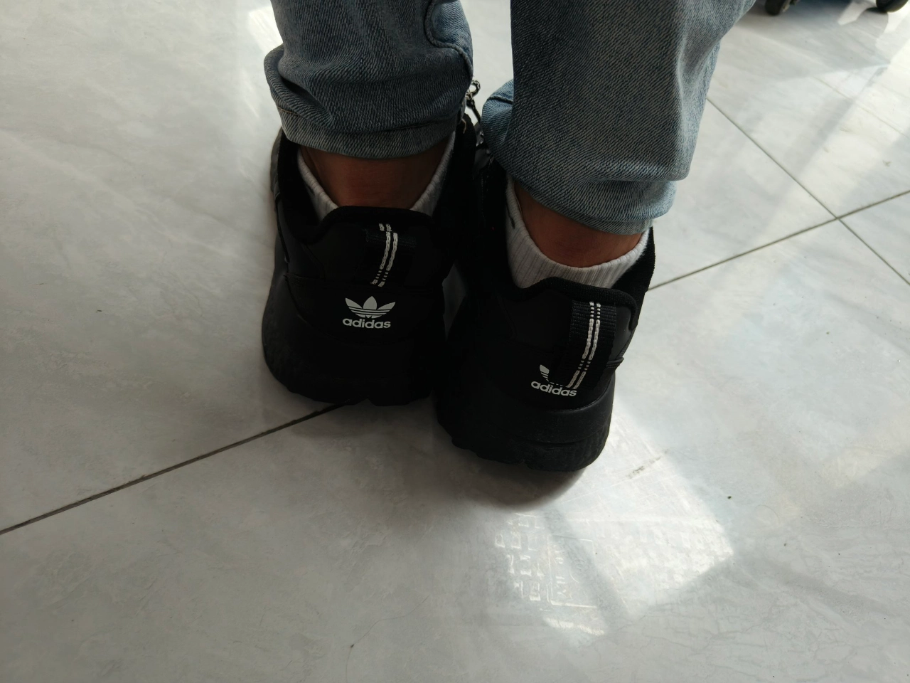 custom review-Adidas Originals Nite Jogger WINTERIZED Низкий Топ Casual Унисекс Черный