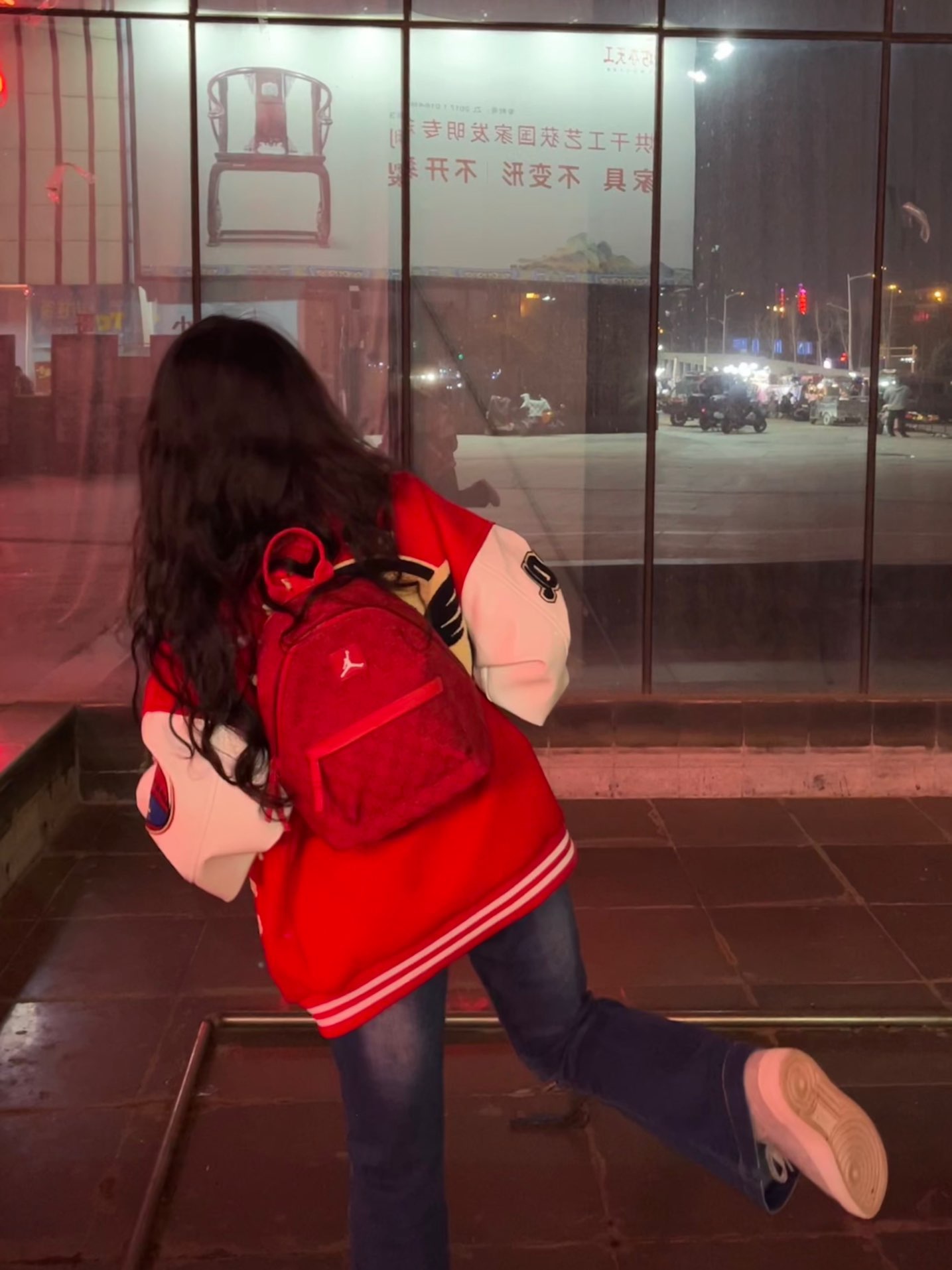 custom review-Jordan Полиэстер Рюкзак Мини Унисекс Красный