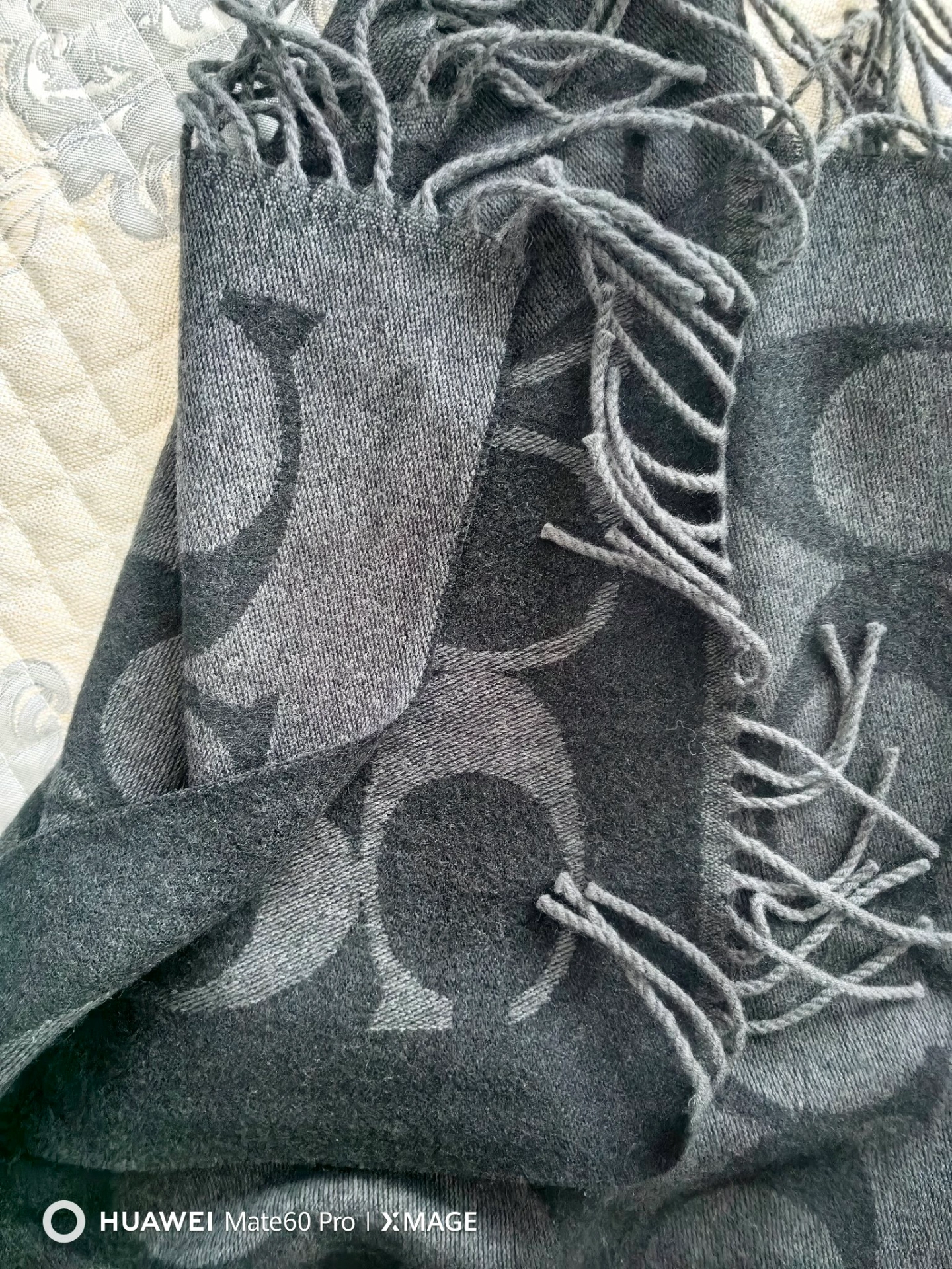 custom review-COACH Шарфы из овечьей шерсти вязаные Унисекс Черный