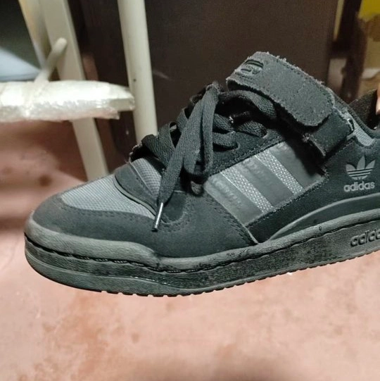 custom review-Adidas Originals FORUM Low Топ Скейтборд Кроссовки Унисекс Черный