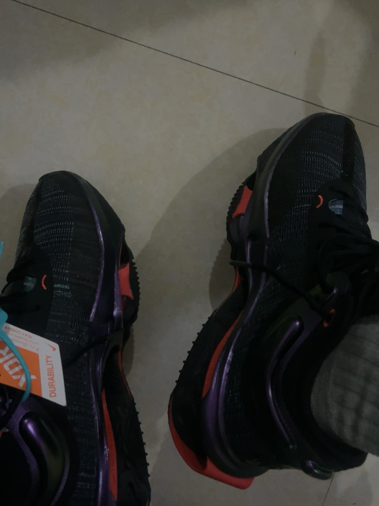 custom review-Nike Air Zoom г.T. Jump 2 EP Low Топ Баскетбольные кроссовки Мужской Черный Фиолетовый Азиатская Версия