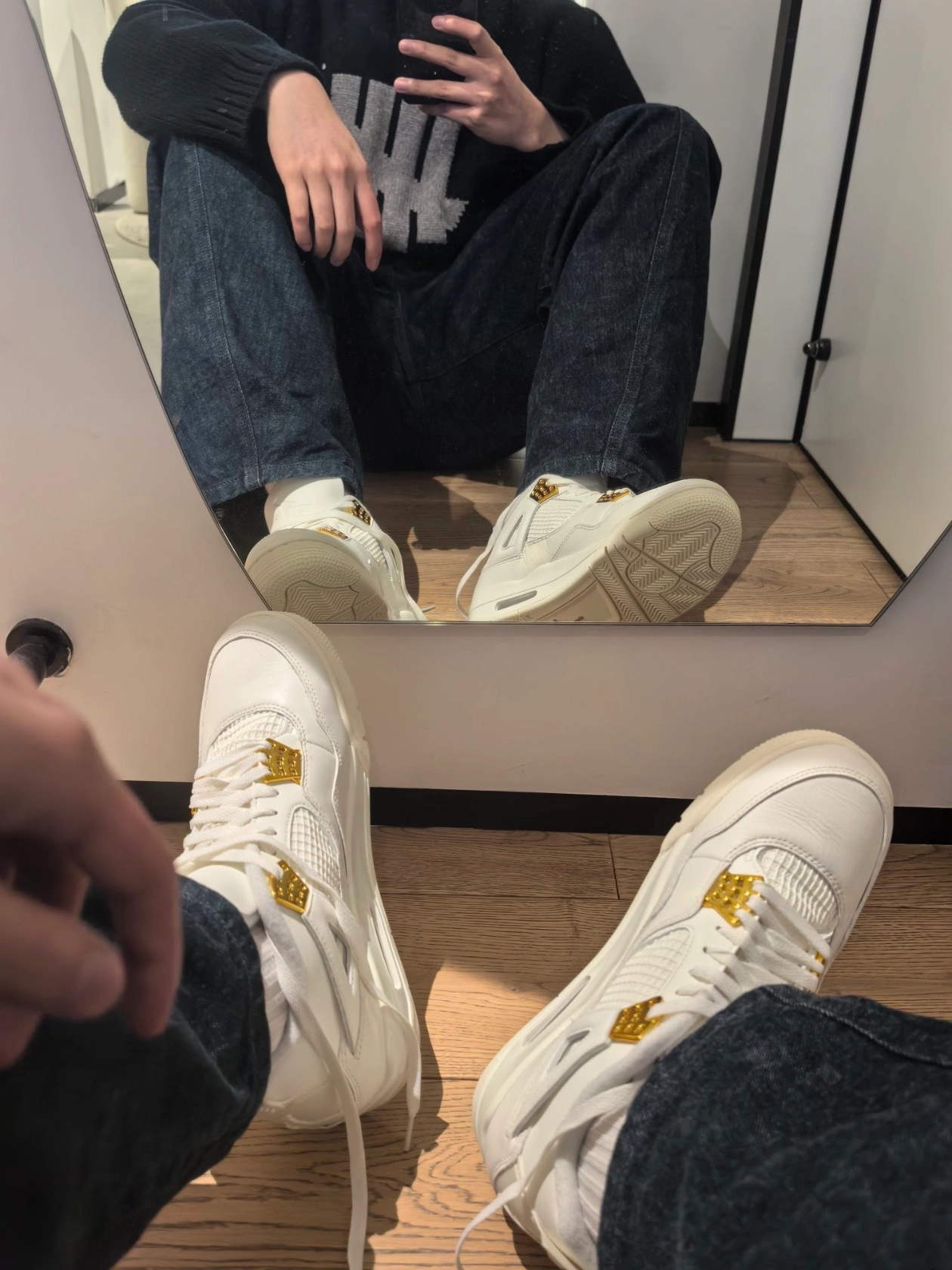 custom review-Air Jordan 4 WMNS "Metallic Gold"