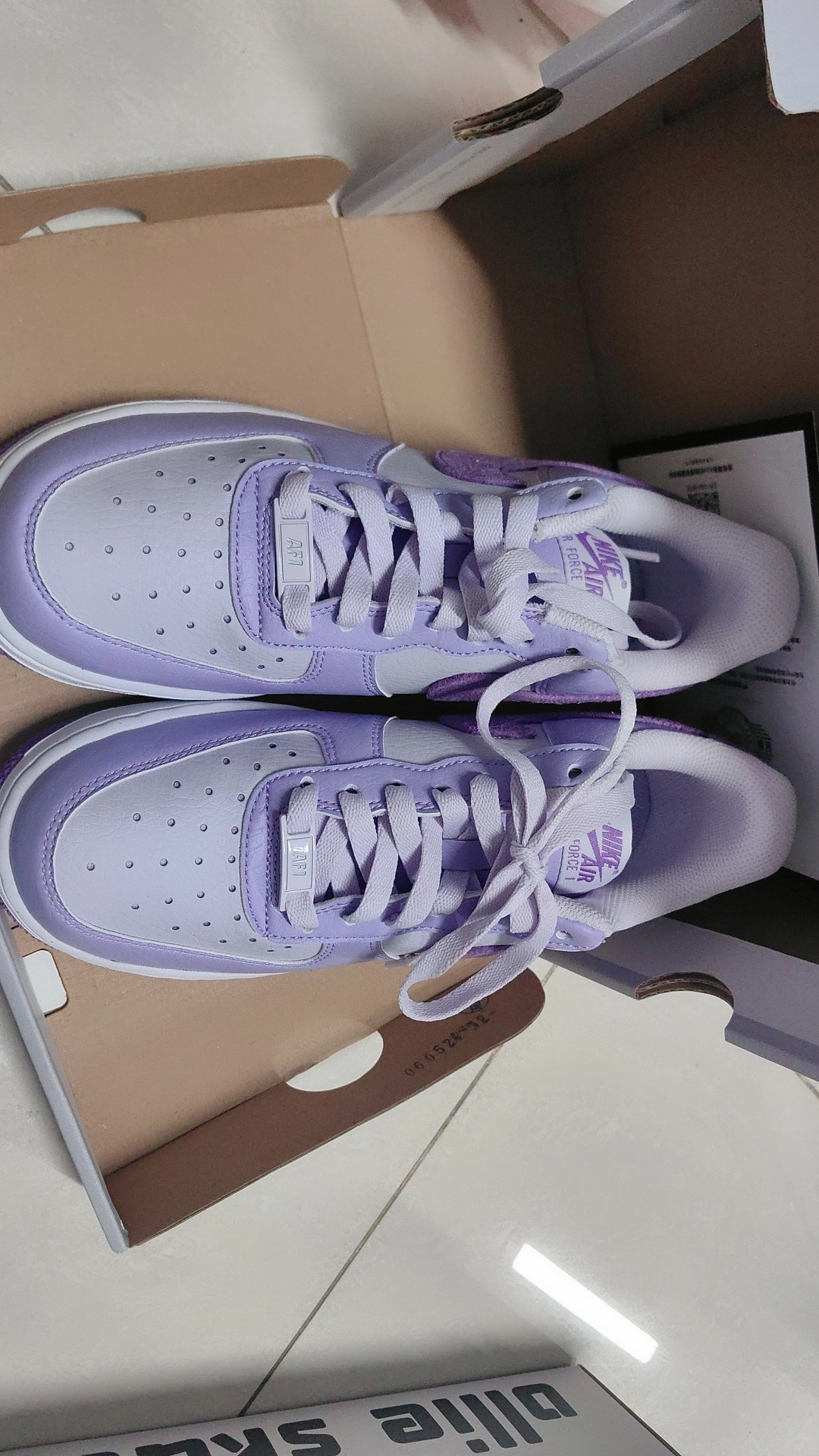 custom review-Nike Air FORCE 1 Low Топ Скейтборд Кроссовки Женские Синий Белый Фиолетовый