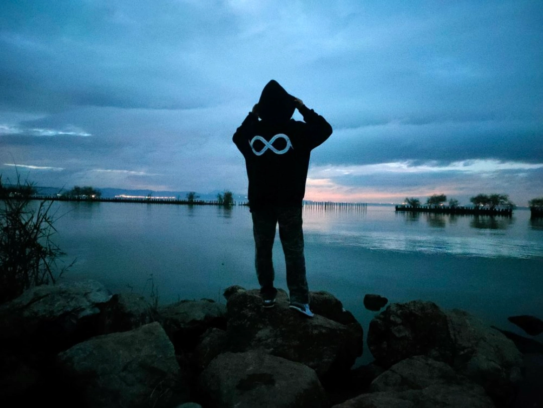 custom review-BIPOLAR Толстовка Унисекс Темно-серый Черный Молочно-белый