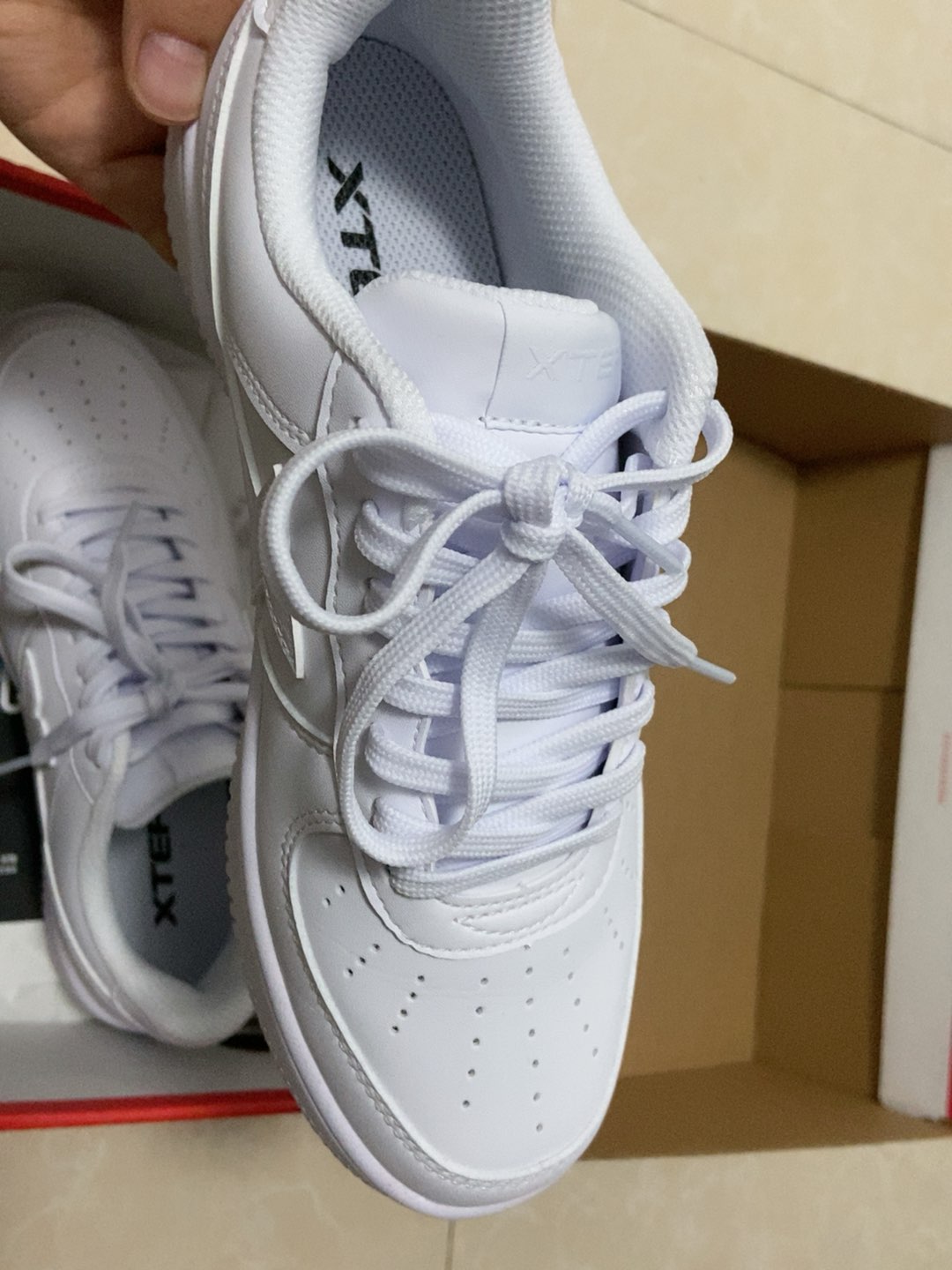 custom review-XTEP Slip-resistant Abrasion-resistant Low-top Скейтборд Кроссовки Женские Белые