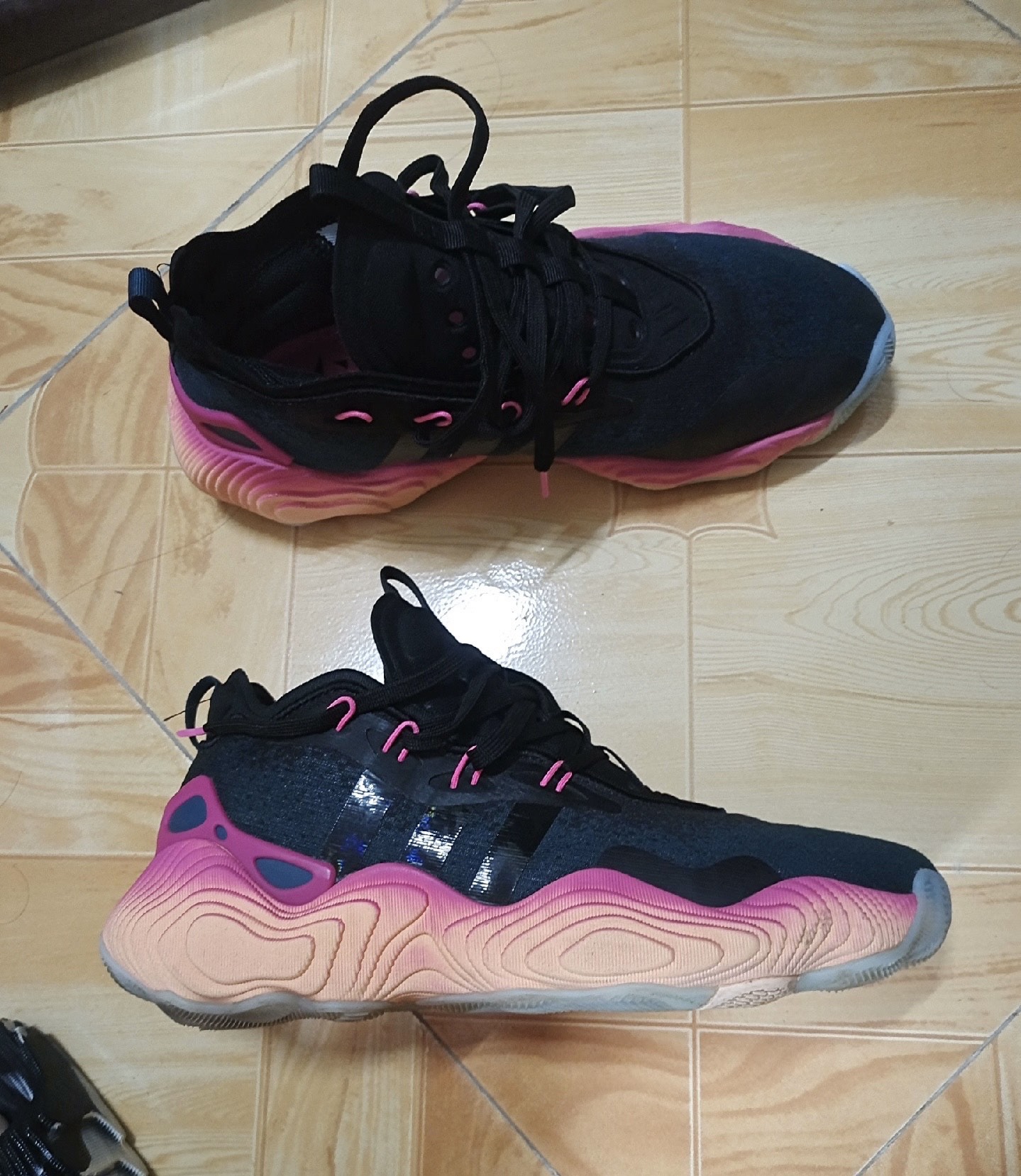 custom review-Adidas Trae Young 3,0 TRAE YOUNG 3 Low Топ Баскетбольные кроссовки Унисекс Розовый Черный