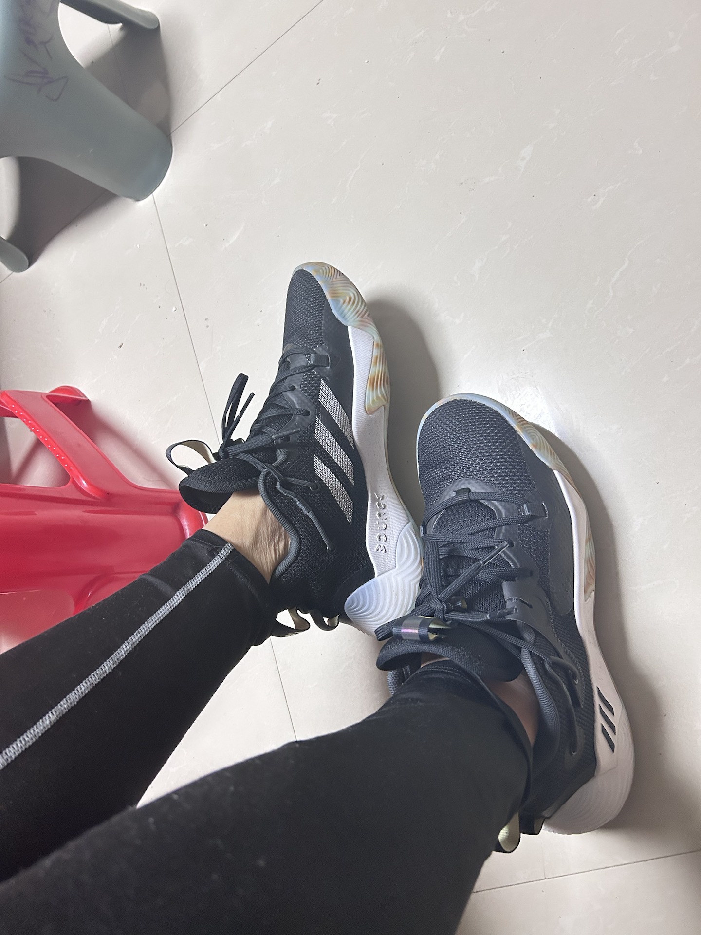 custom review-Adidas Harden Stepback 3 MID Топ Баскетбольные кроссовки Унисекс Черный