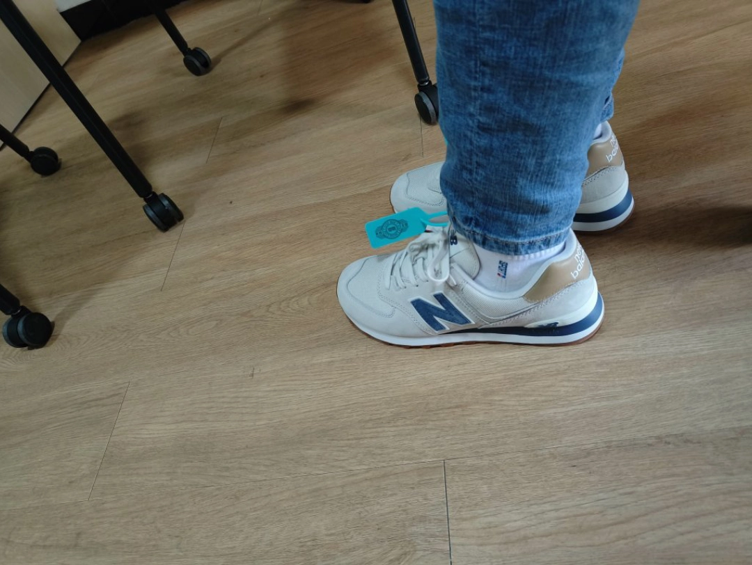 custom review-New Balance NB 574 Амортизация устойчивость к истиранию поддержка низкий топ беговые кроссовки унисекс серый