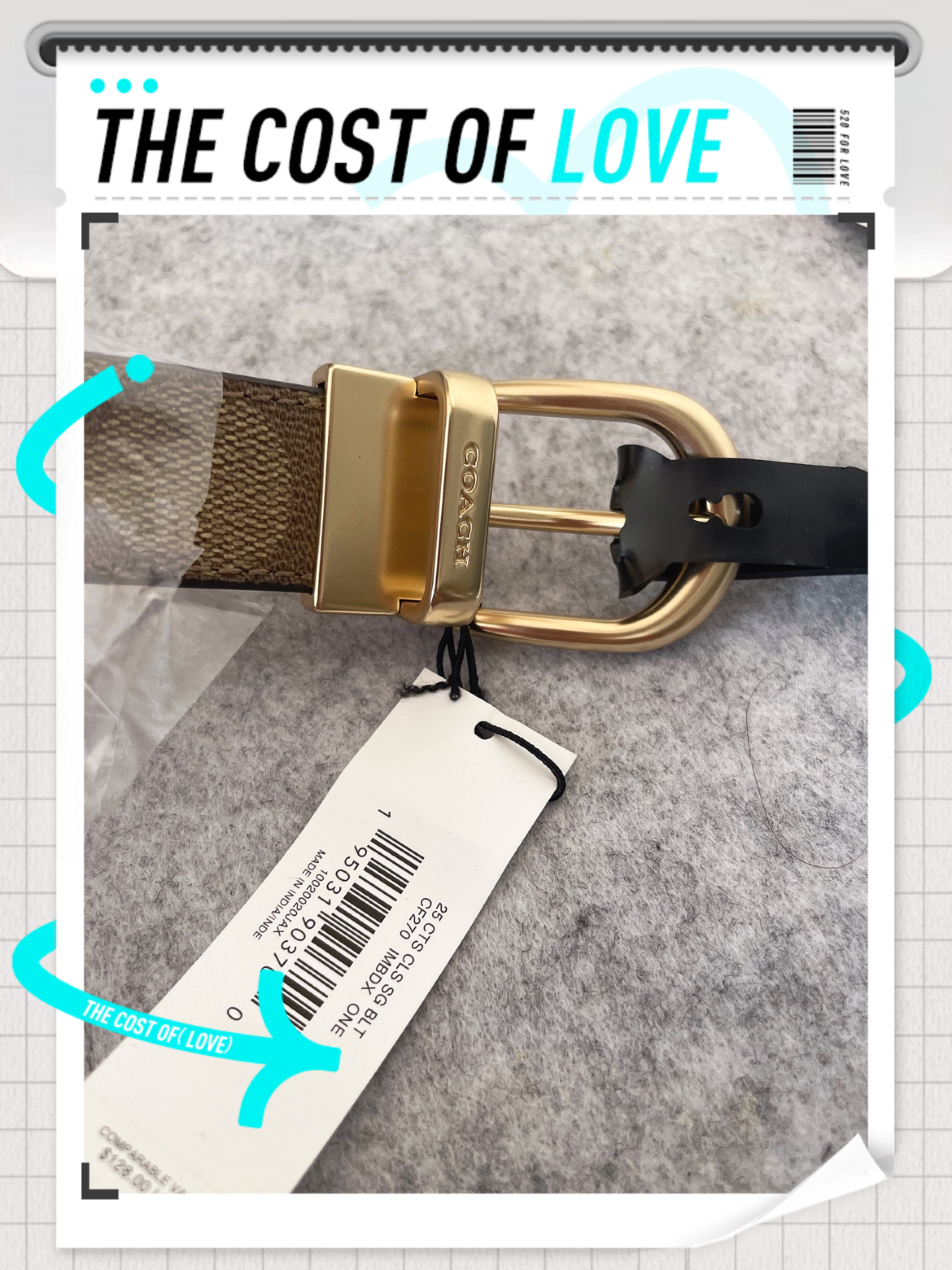 coach女款腰带!快来,不输大几千的品质