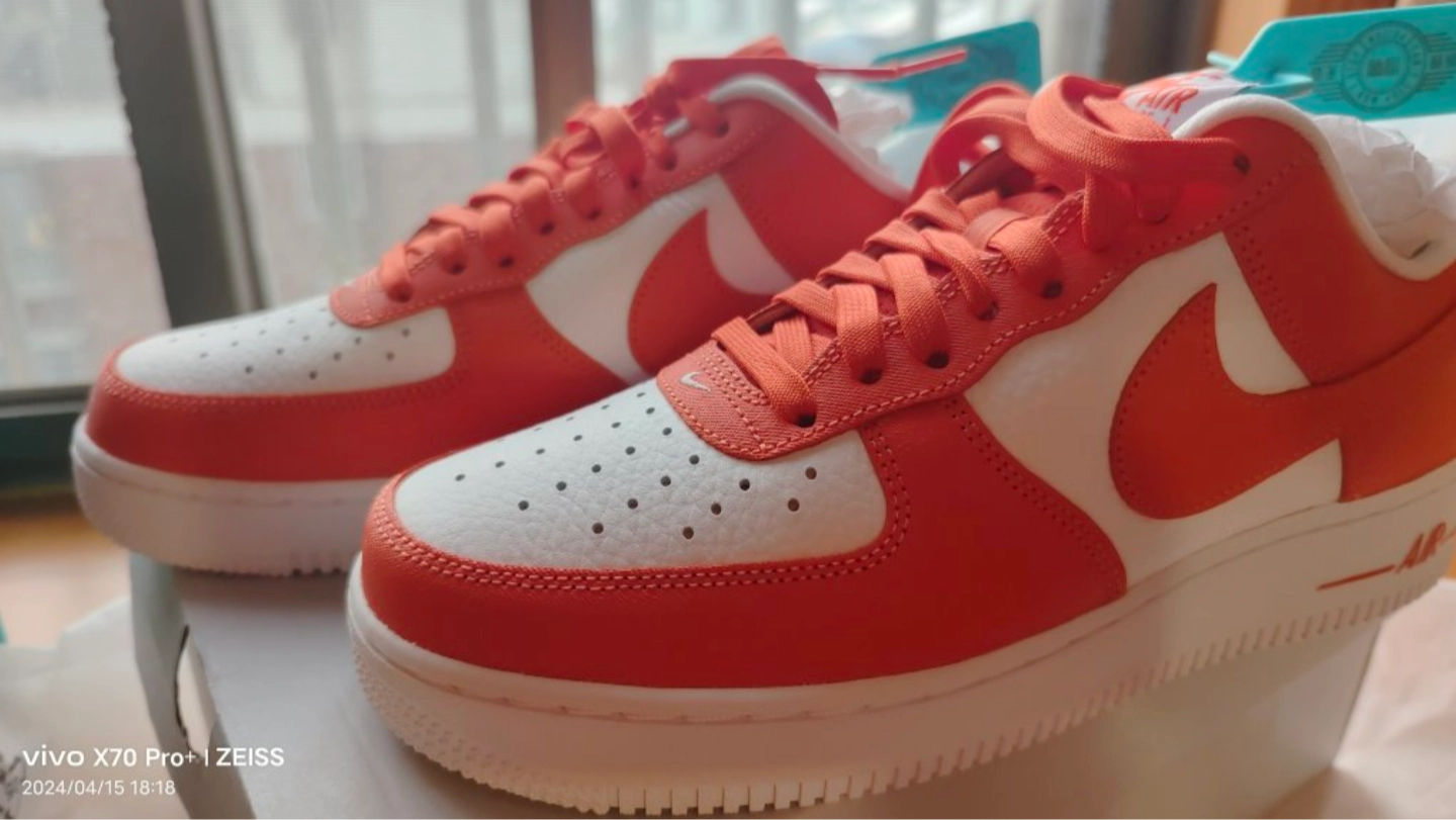custom review-Nike Air Force 1 Low 'Orange Sport Canvas' Низкий топ Скейтбординг Мужской Оранжевый Белый