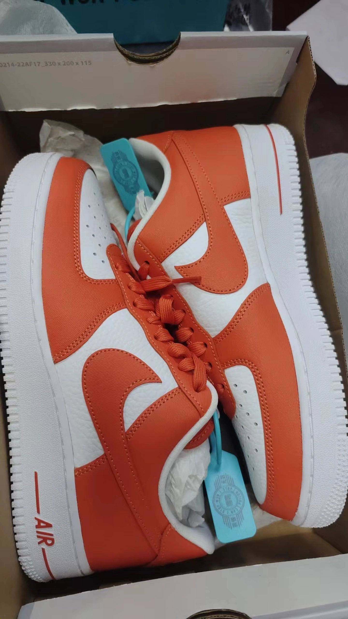 custom review-Nike Air Force 1 Low 'Orange Sport Canvas' Низкий топ Скейтбординг Мужской Оранжевый Белый