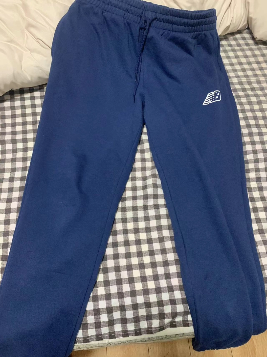 custom review-New Balance совместный бренд Sport Seasonal Вязаные тренировочные брюки Мужские Морской синий