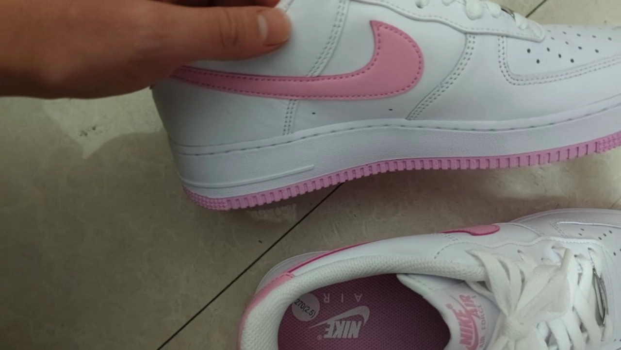 custom review-Nike Air FORCE 1 Low Топ Скейтборд Кроссовки Мужские Белые Розовые