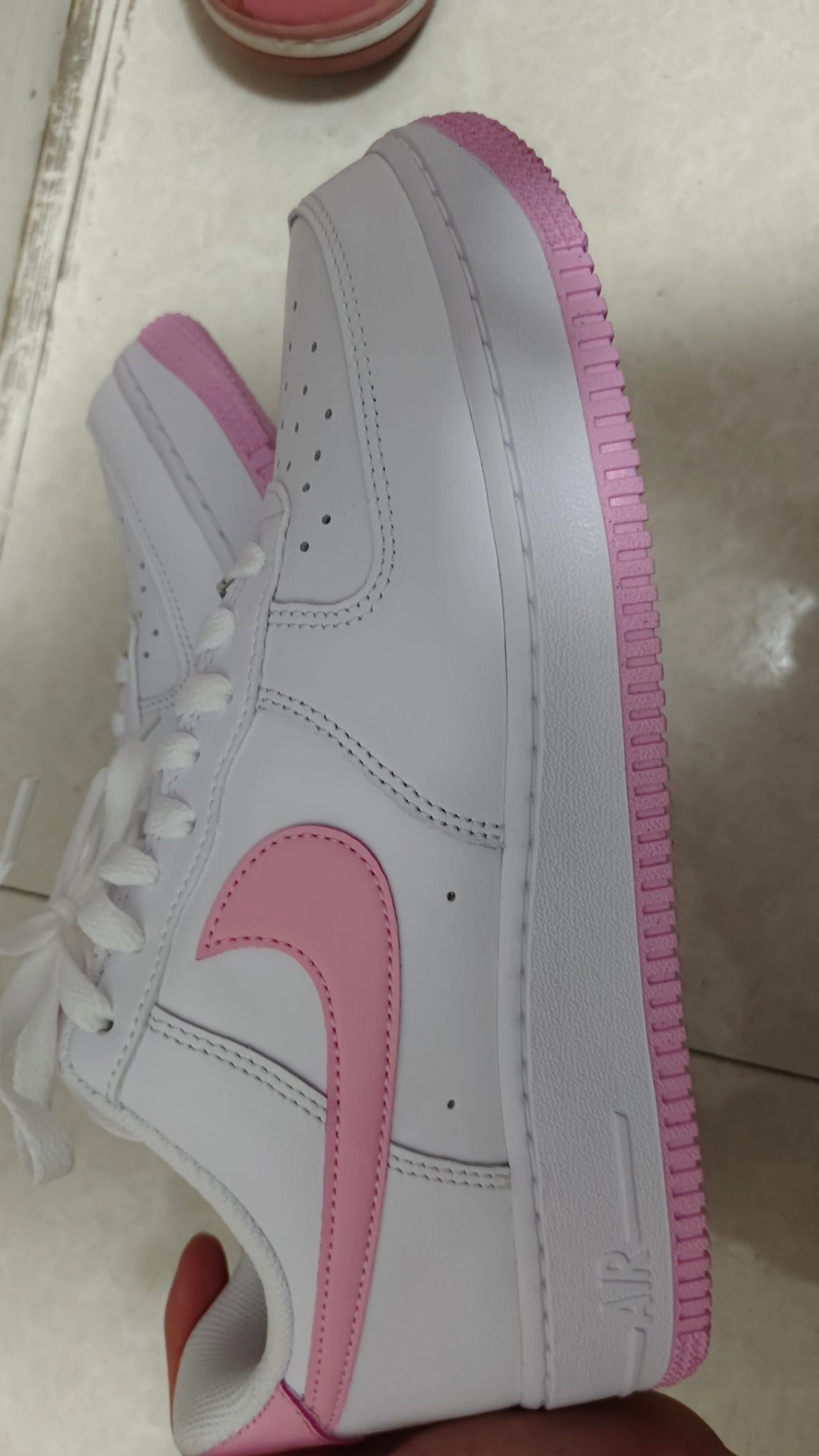 custom review-Nike Air FORCE 1 Low Топ Скейтборд Кроссовки Мужские Белые Розовые