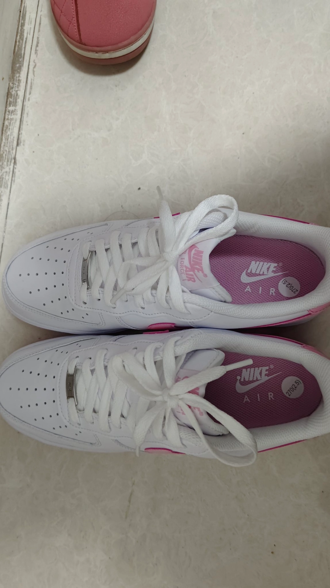 custom review-Nike Air FORCE 1 Low Топ Скейтборд Кроссовки Мужские Белые Розовые