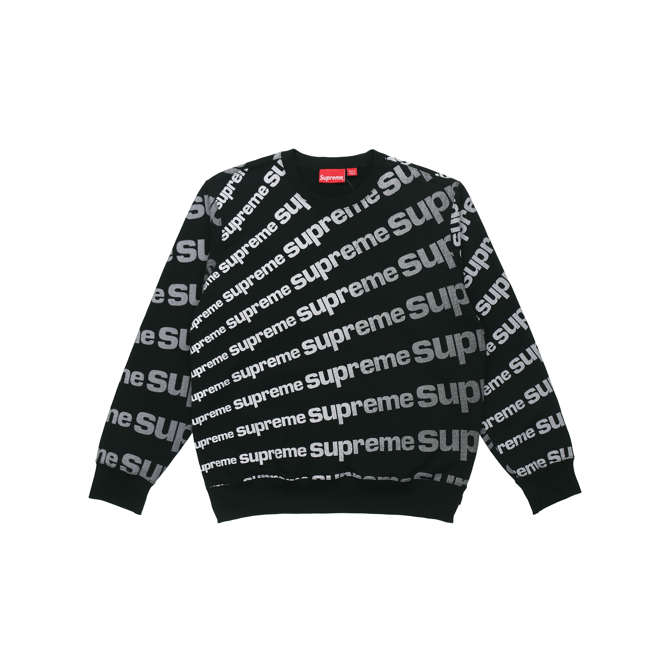 week 1 radial crewneck logo满印圆领卫衣 男女同款 黑色
#supreme
