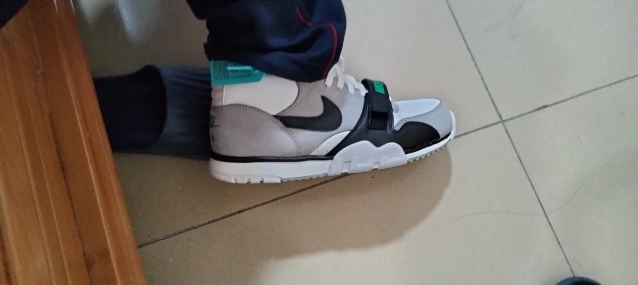 custom review-Nike Air Trainer 1 Chlorophyll MID Топ Кроссовки для тренировок Мужской Серый Белый Черный