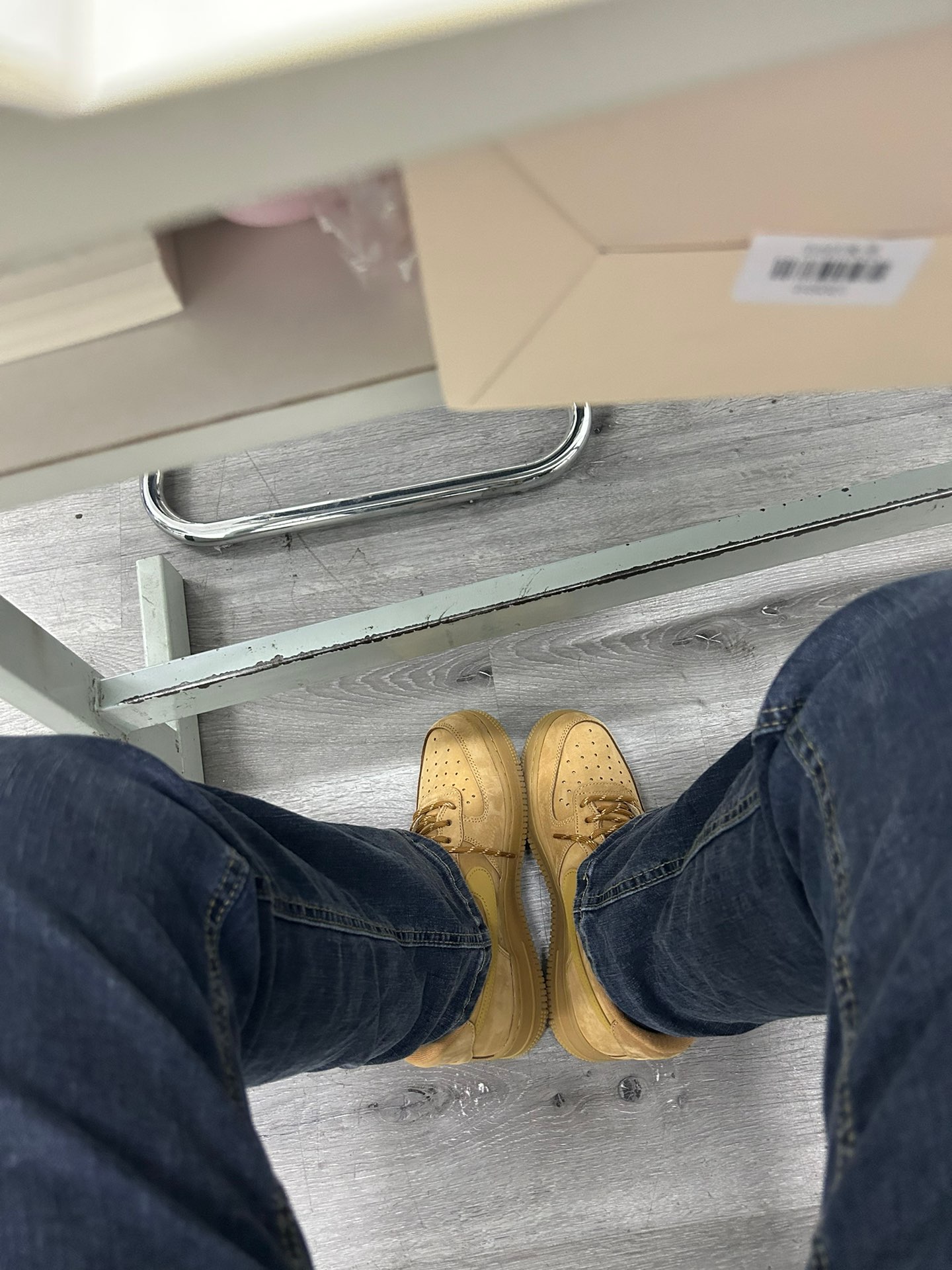 custom review-Nike Air Force 1 Low Топ Скейтборд Кроссовки Женские Пшеница