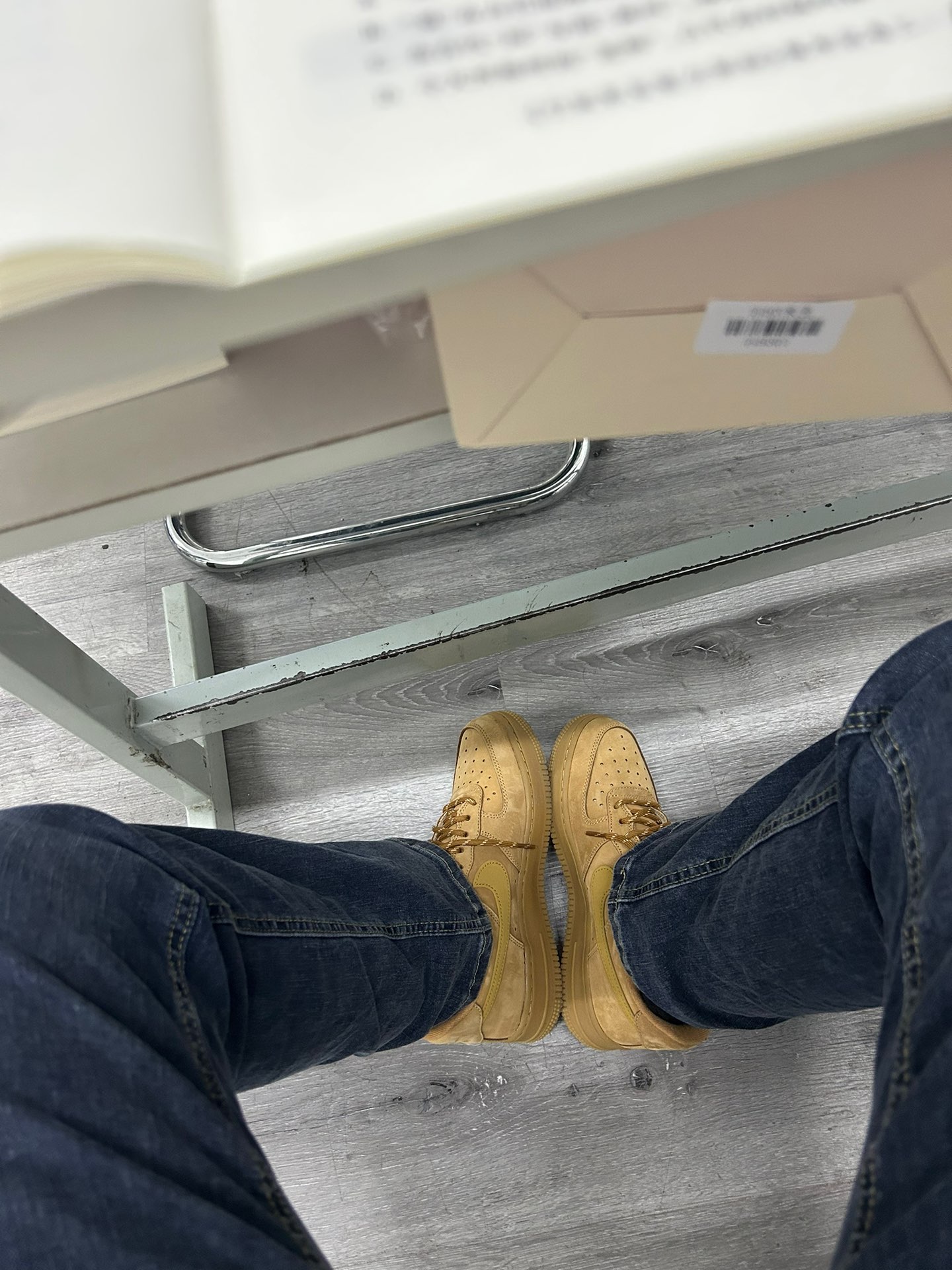 custom review-Nike Air Force 1 Low Топ Скейтборд Кроссовки Женские Пшеница