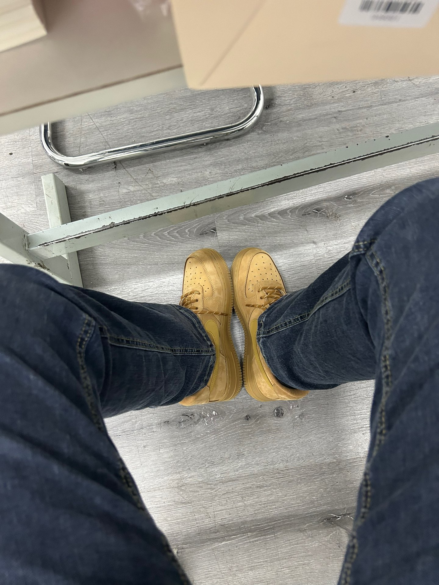 custom review-Nike Air Force 1 Low Топ Скейтборд Кроссовки Женские Пшеница