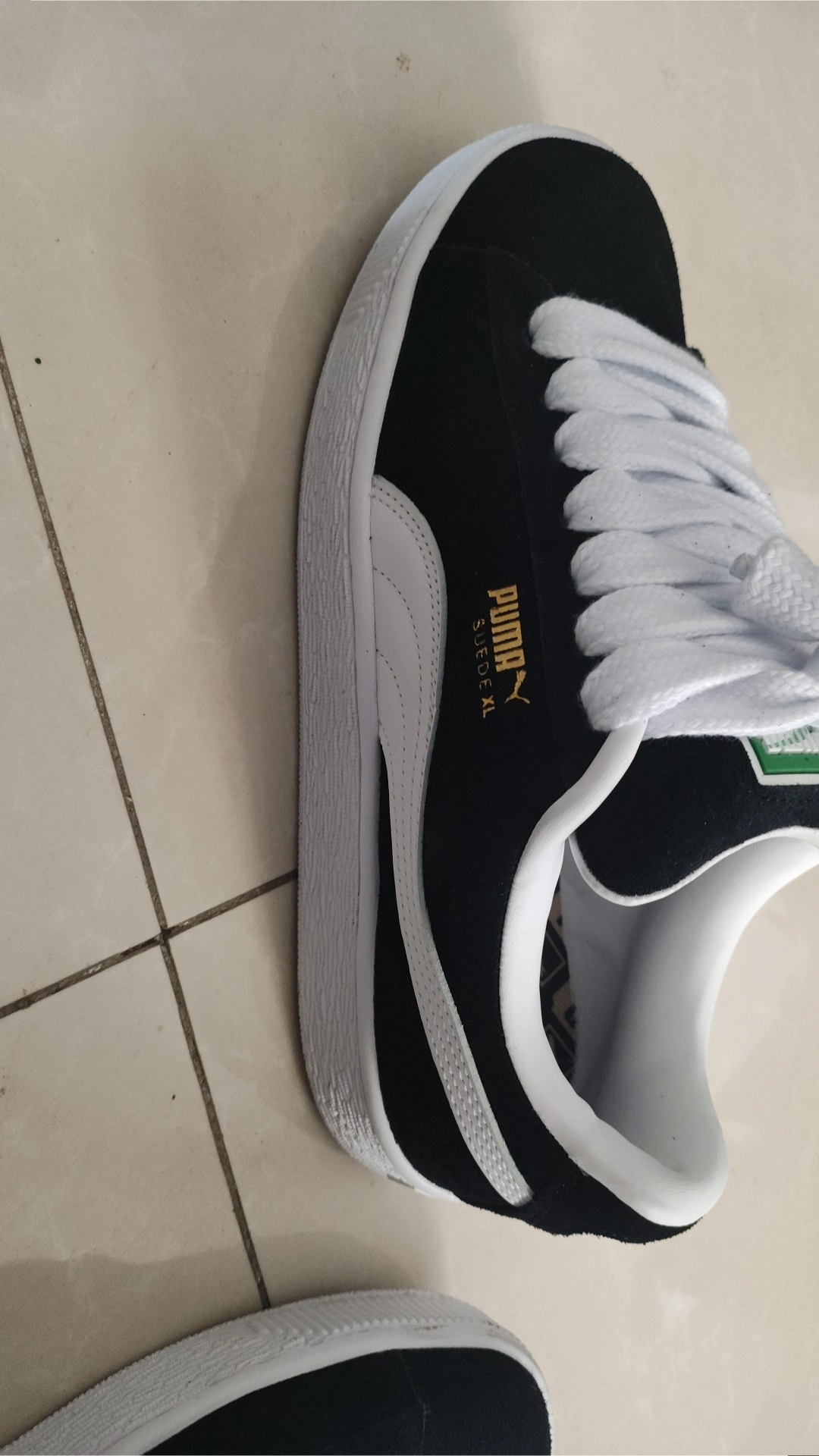 custom review-PUMA Suede XL Low Топ Скейтборд Кроссовки Унисекс Черный Белый