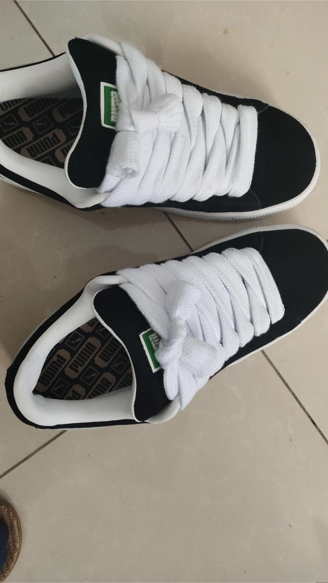 custom review-PUMA Suede XL Low Топ Скейтборд Кроссовки Унисекс Черный Белый