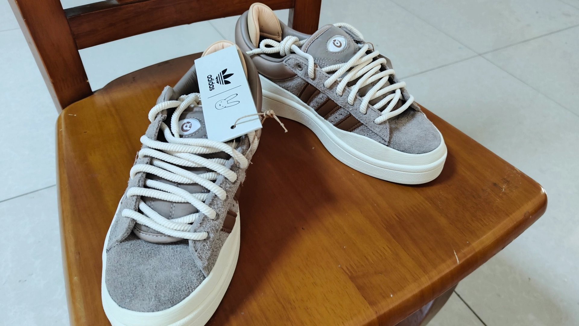 custom review-Adidas X Bad Bunnny Campus Lace up Sneakers