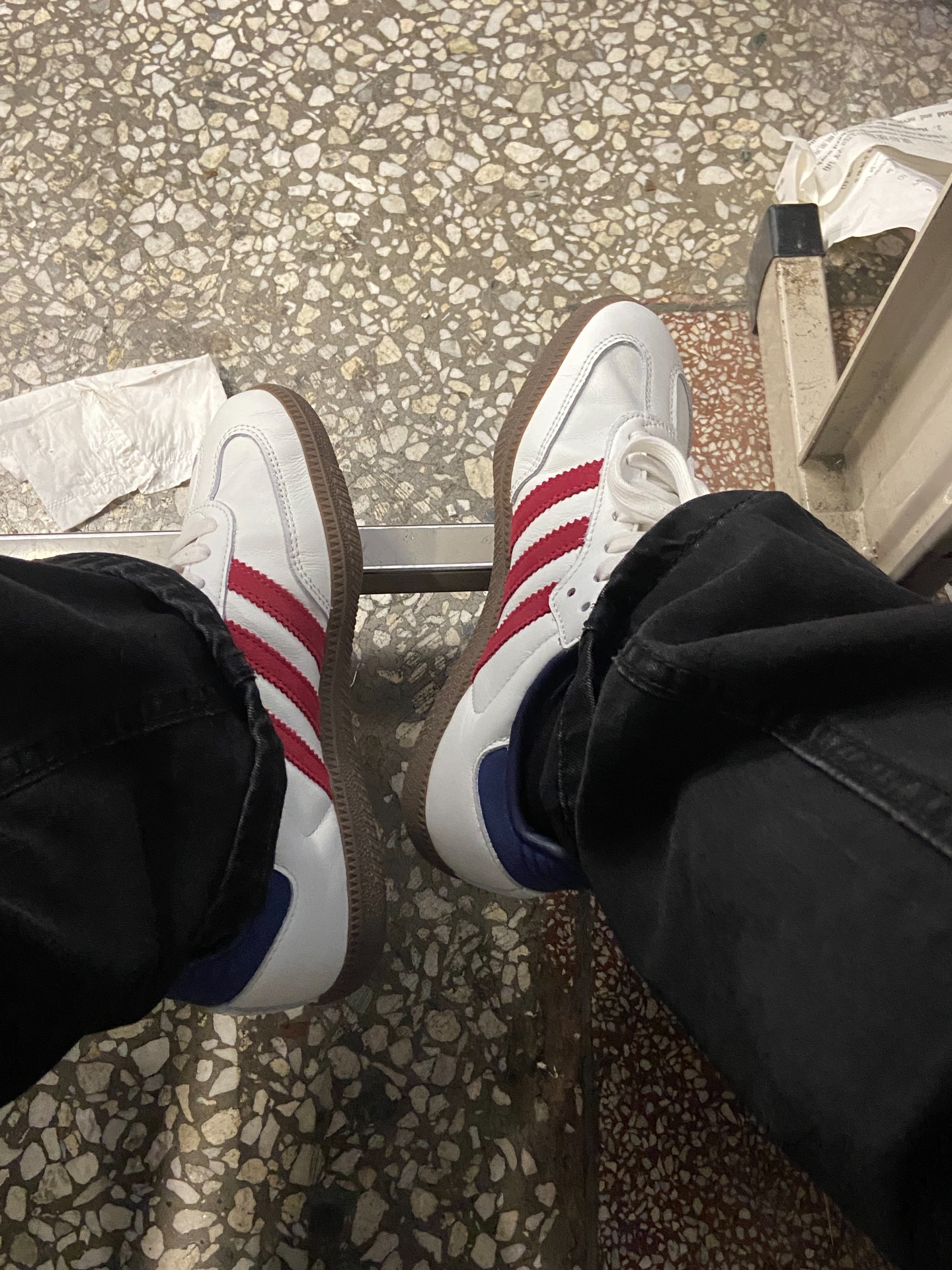 custom review-Adidas Originals SAMBA OG Амортизация и Дышащий Низкий Топ Скейтборд Кроссовки Унисекс Белый Красный