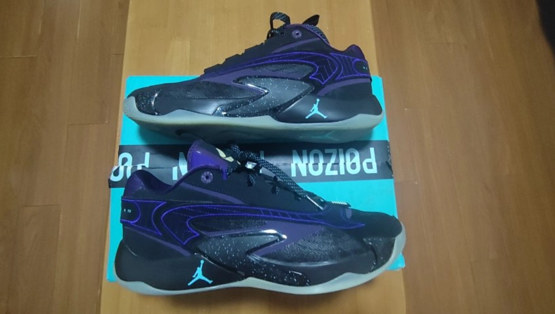 custom review-Джордан Luka 2 Дончич 2 Устойчивый к истиранию Дышащая Низкая Баскетбольная Обувь Мужская Черный Фиолетовый Азиатская Версия