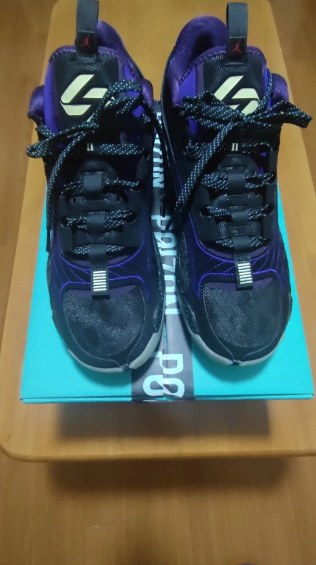 custom review-Джордан Luka 2 Дончич 2 Устойчивый к истиранию Дышащая Низкая Баскетбольная Обувь Мужская Черный Фиолетовый Азиатская Версия