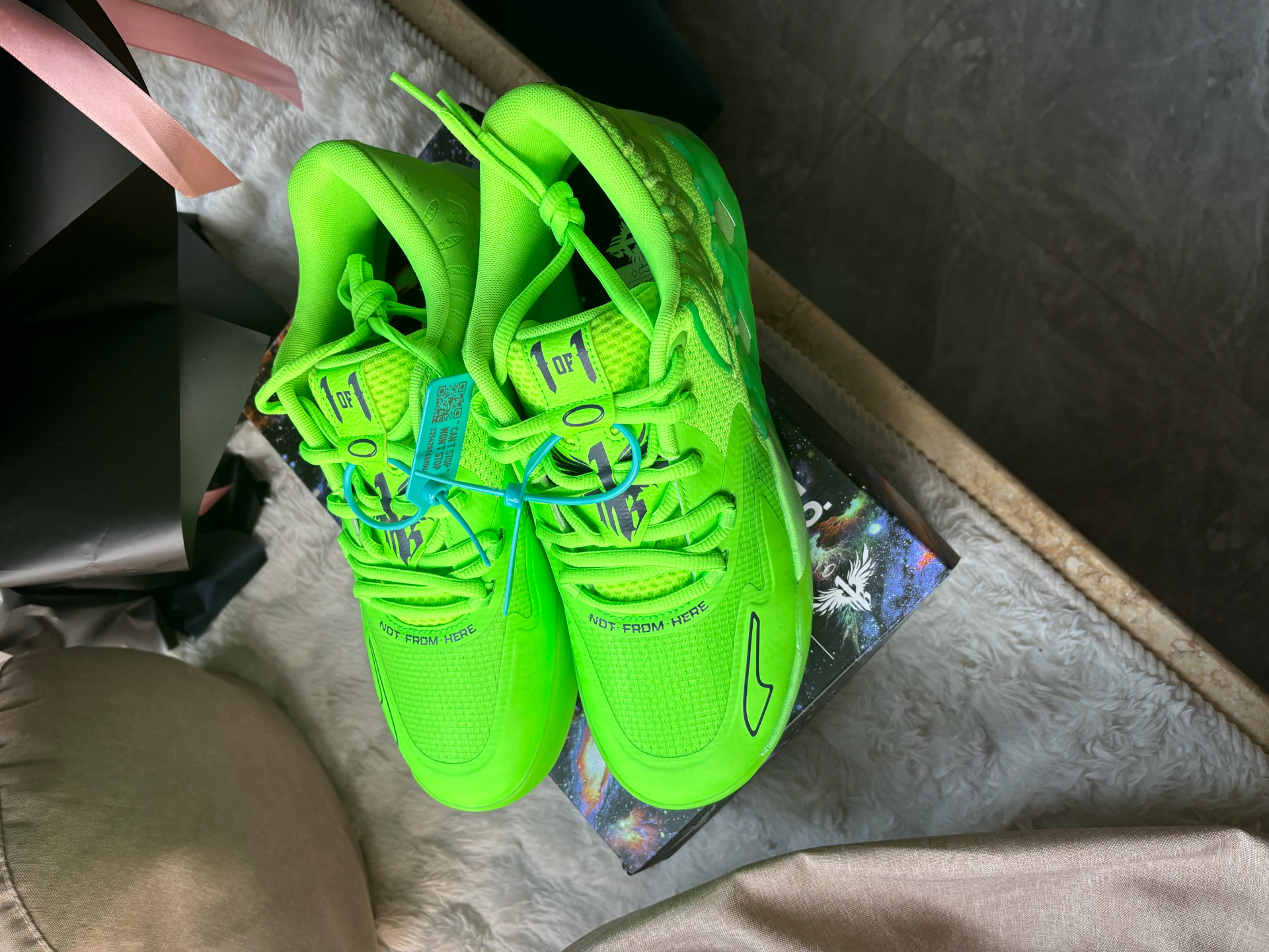 custom review-PUMA LaMelo Ball MB.01 Lo Green Gecko