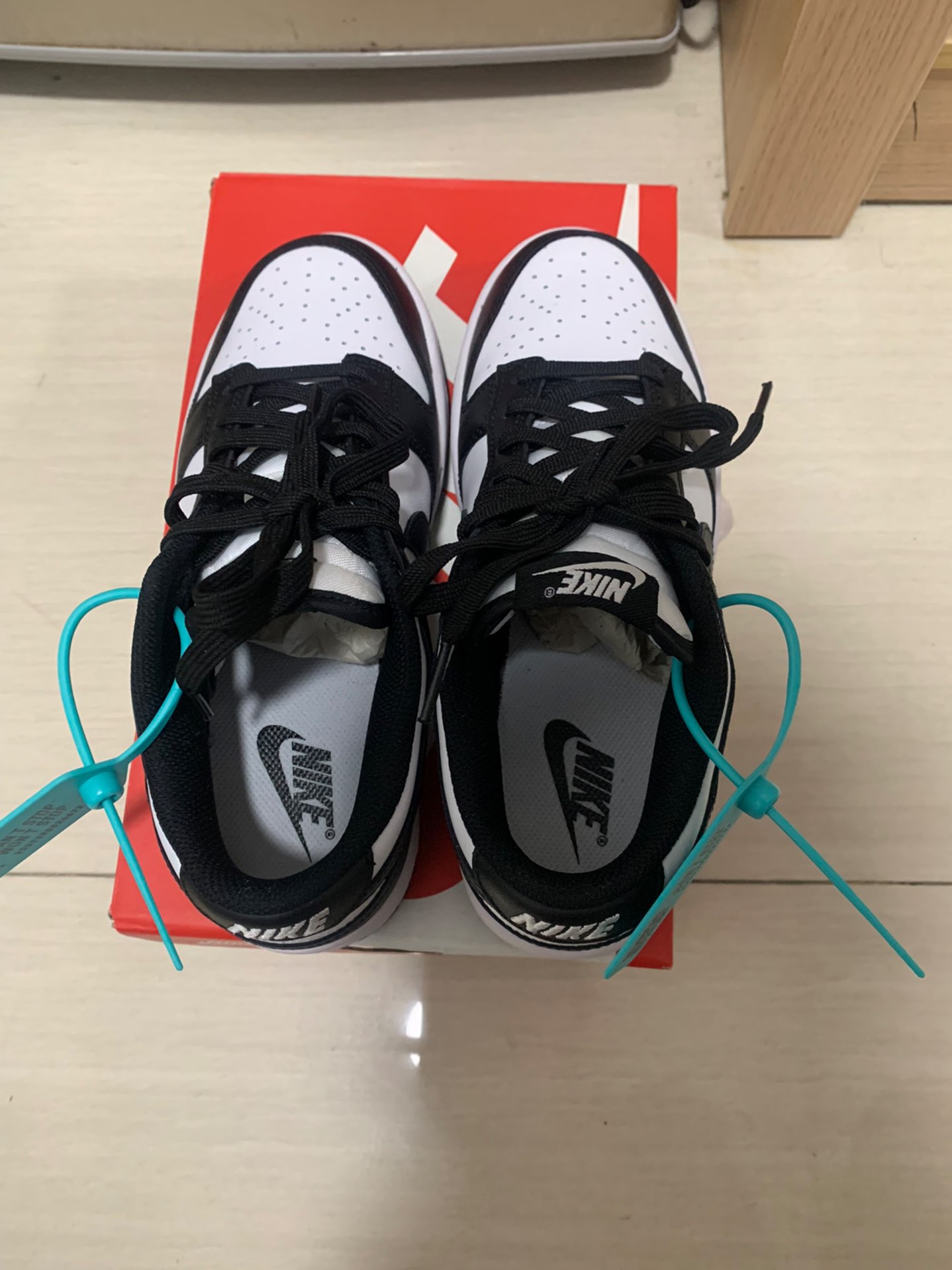 custom review-Nike Dunk 'Белый Черный' Панда Устойчивые к истиранию Низкие Кроссовки для скейтбординга Женские Черный белый