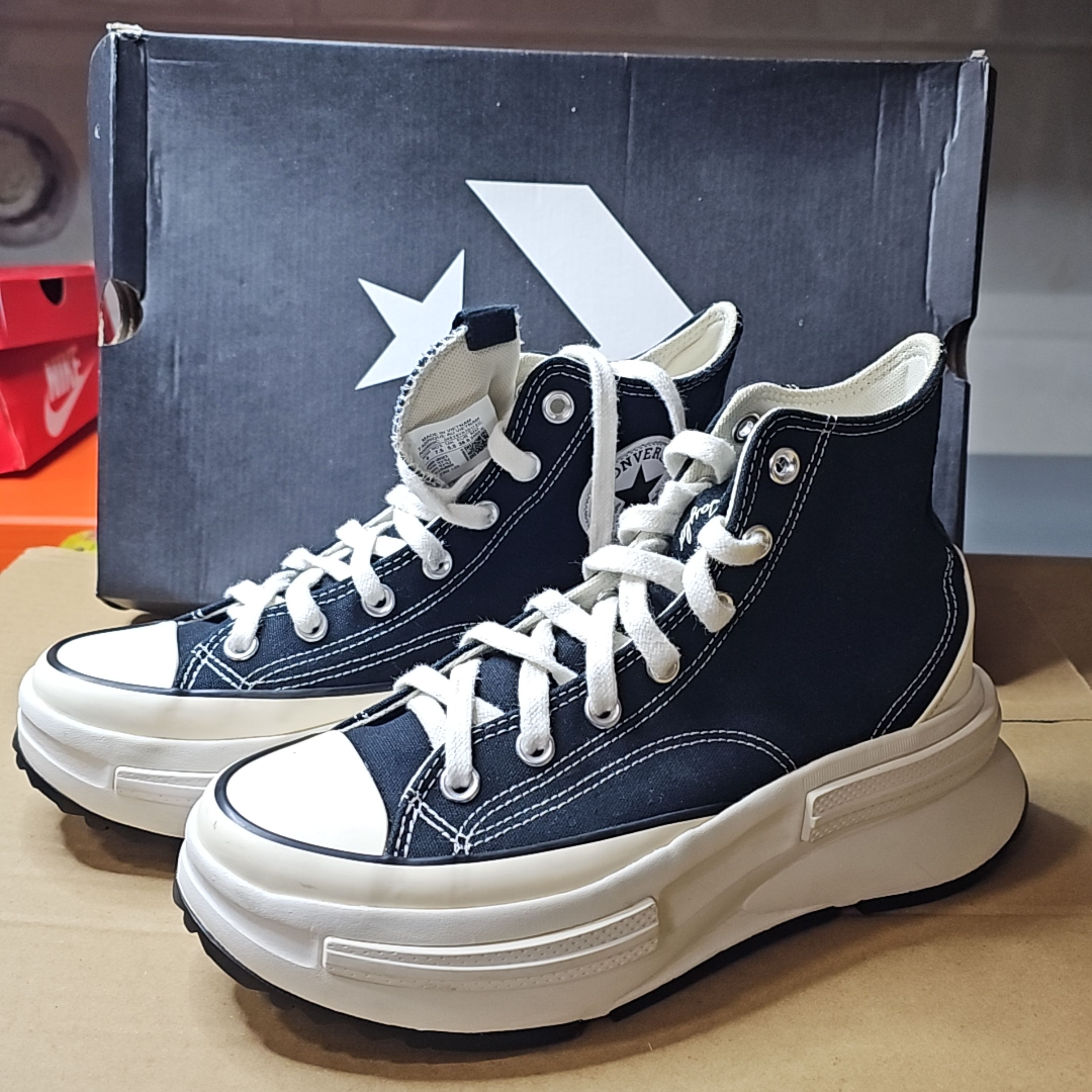 匡威 converse 复古潮流厚底帆布鞋
