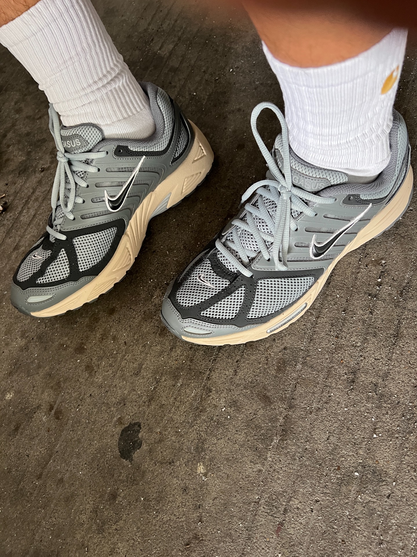 custom review-Nike Air Pegasus 2005 Устойчивый к истиранию Дышащий Низкий Топ Повседневная Беговая Обувь Унисекс Серый Черный