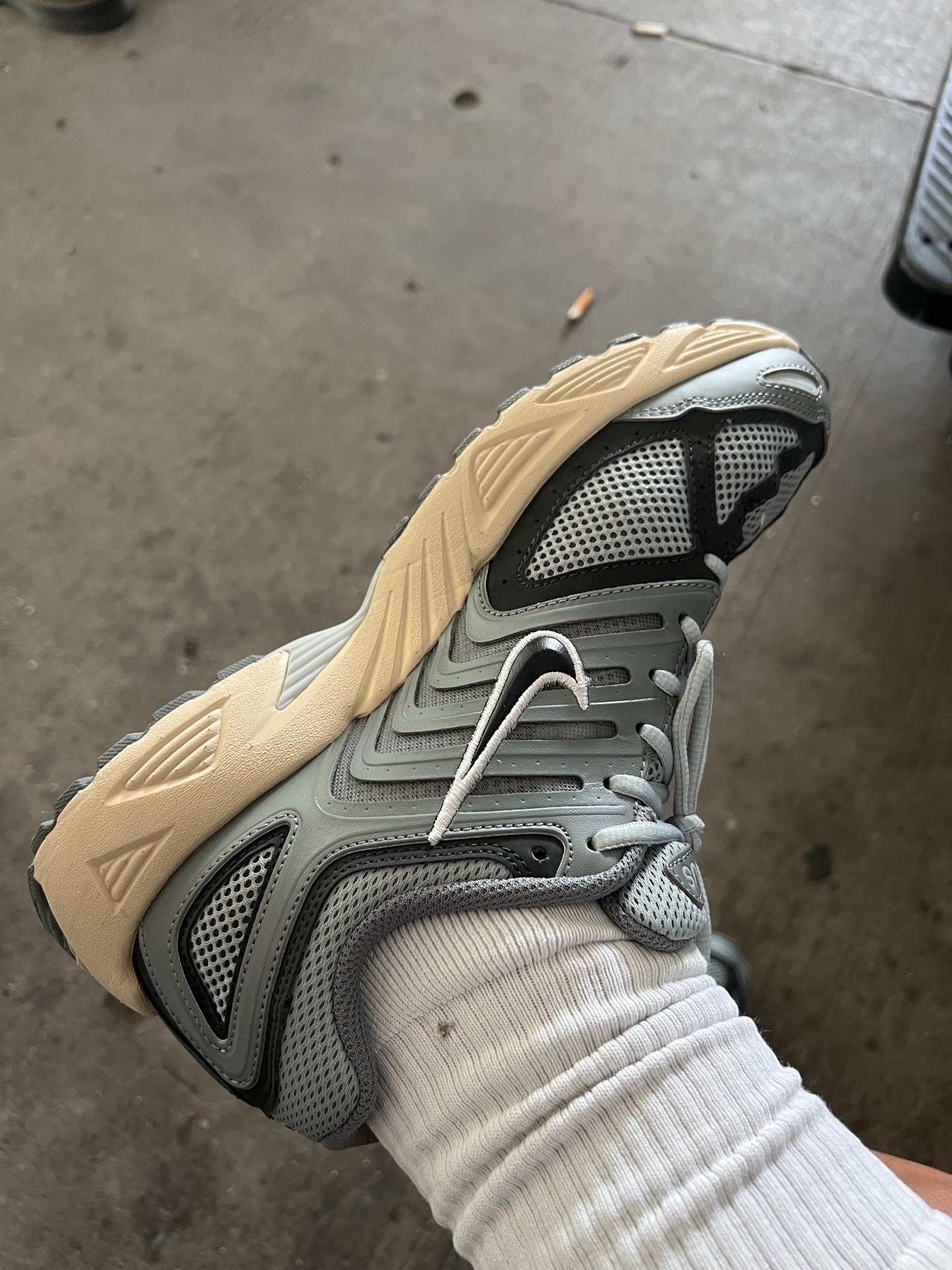 custom review-Nike Air Pegasus 2005 Устойчивый к истиранию Дышащий Низкий Топ Повседневная Беговая Обувь Унисекс Серый Черный